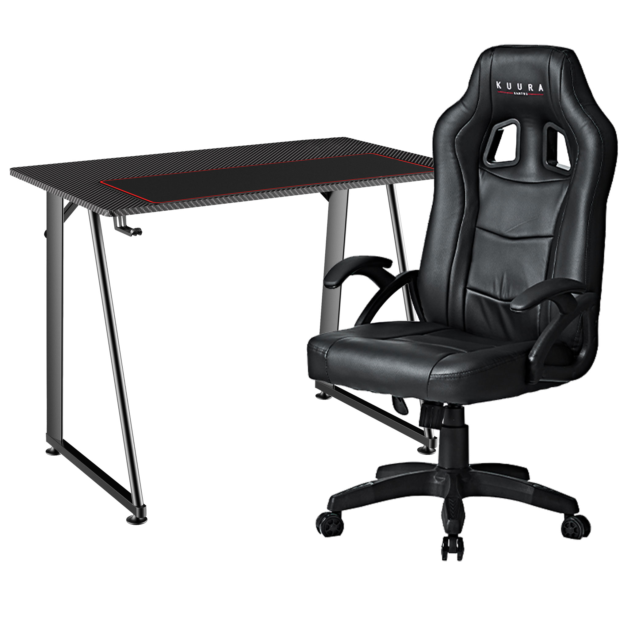 Kuura Gaming Stuhl + Gaming Schreibtisch Sonderangebot