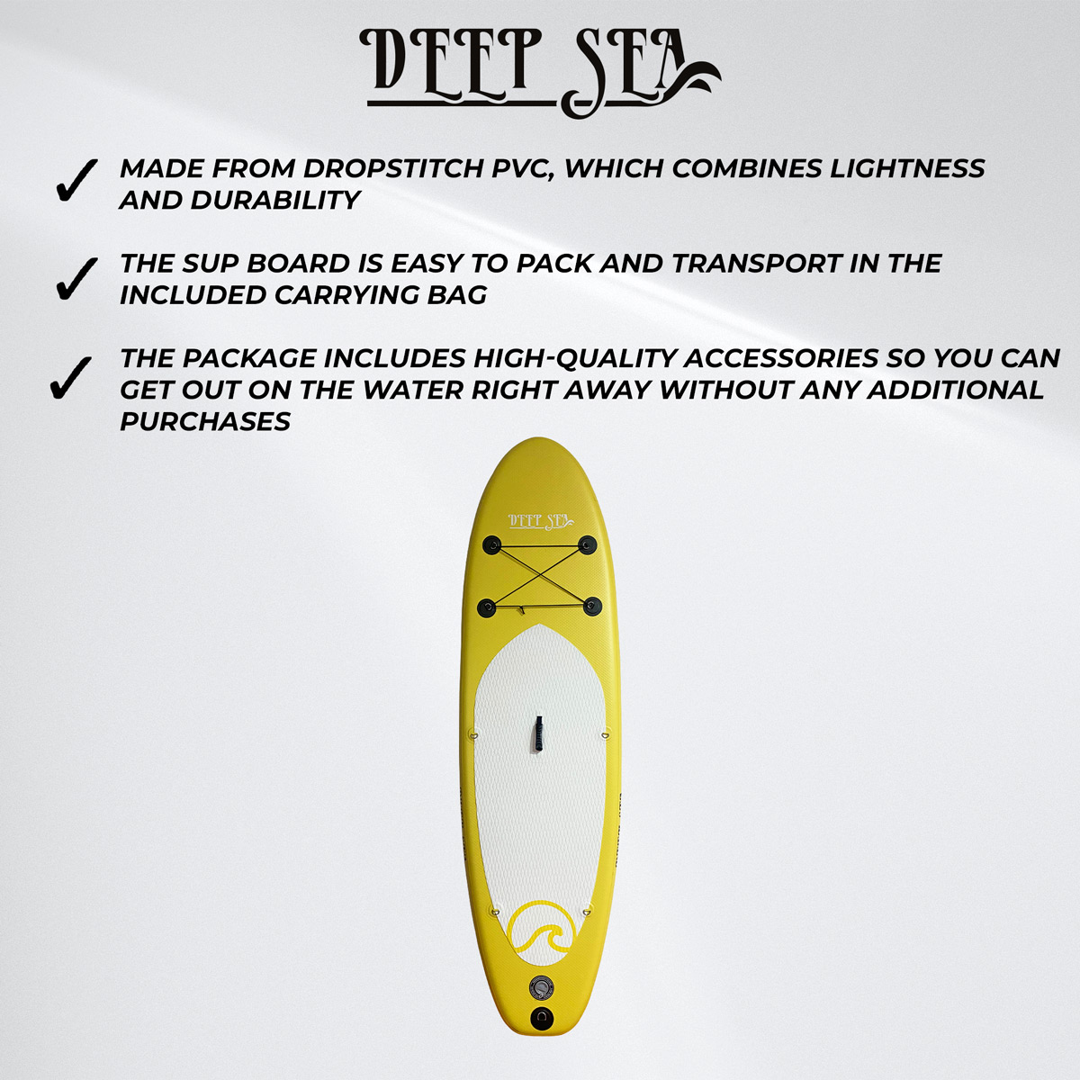 Deep Sea SUP Board Set Standard 275cm, Yellow