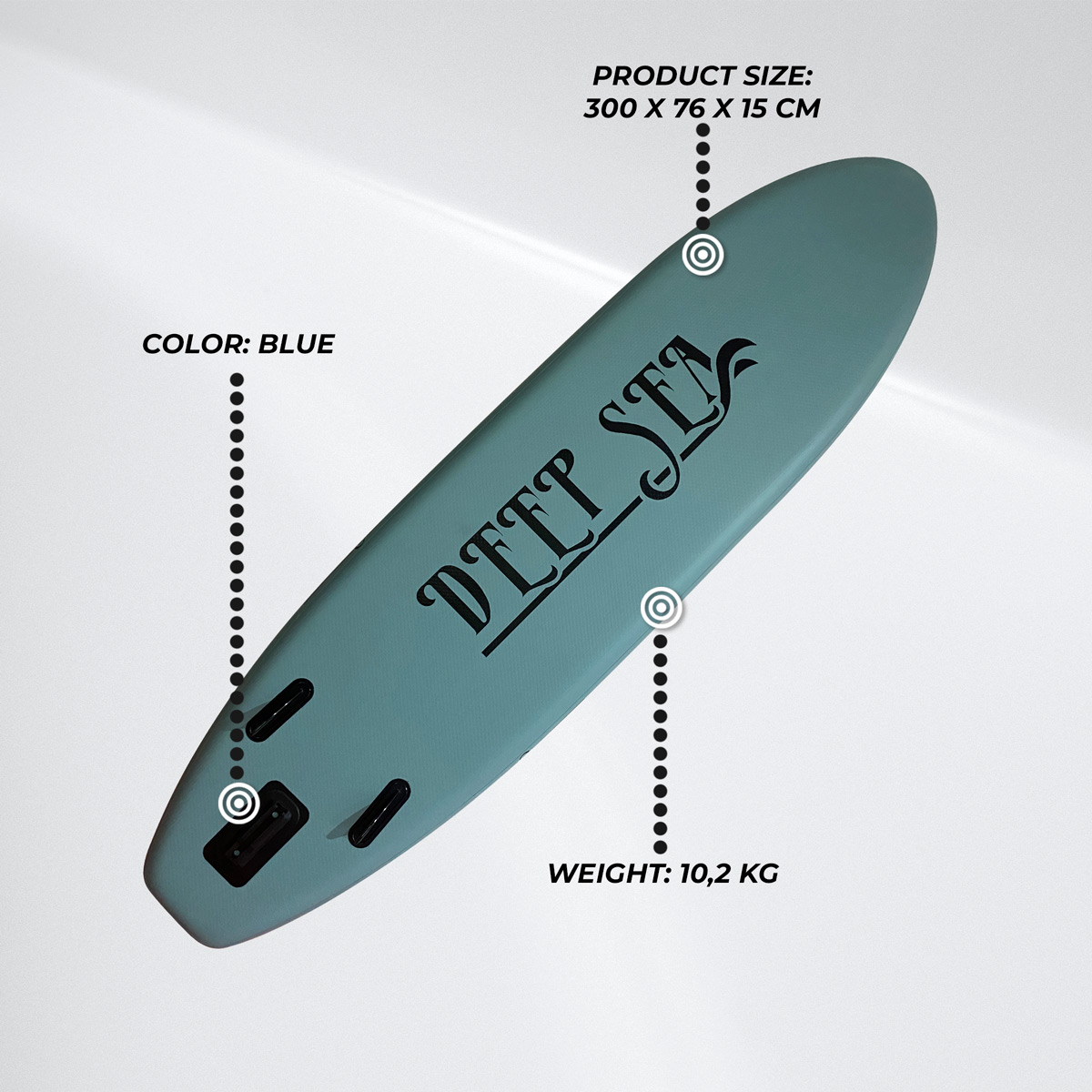 Deep Sea SUP Board Set Pro 300cm, Blue