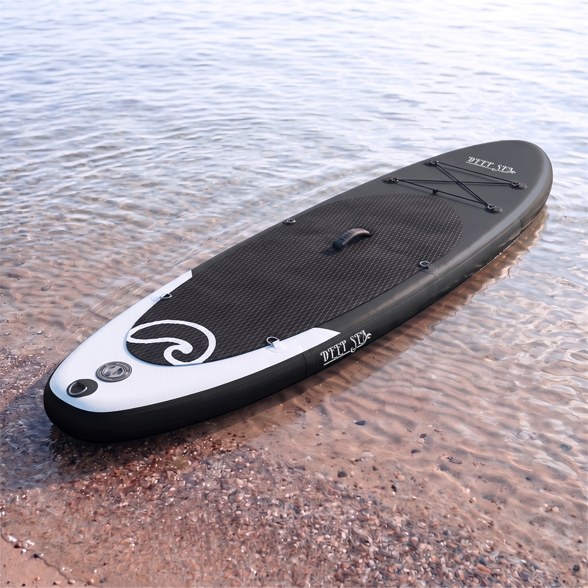 Zestaw do deski SUP Deep Sea Kayak Pro 300cm, Czarny