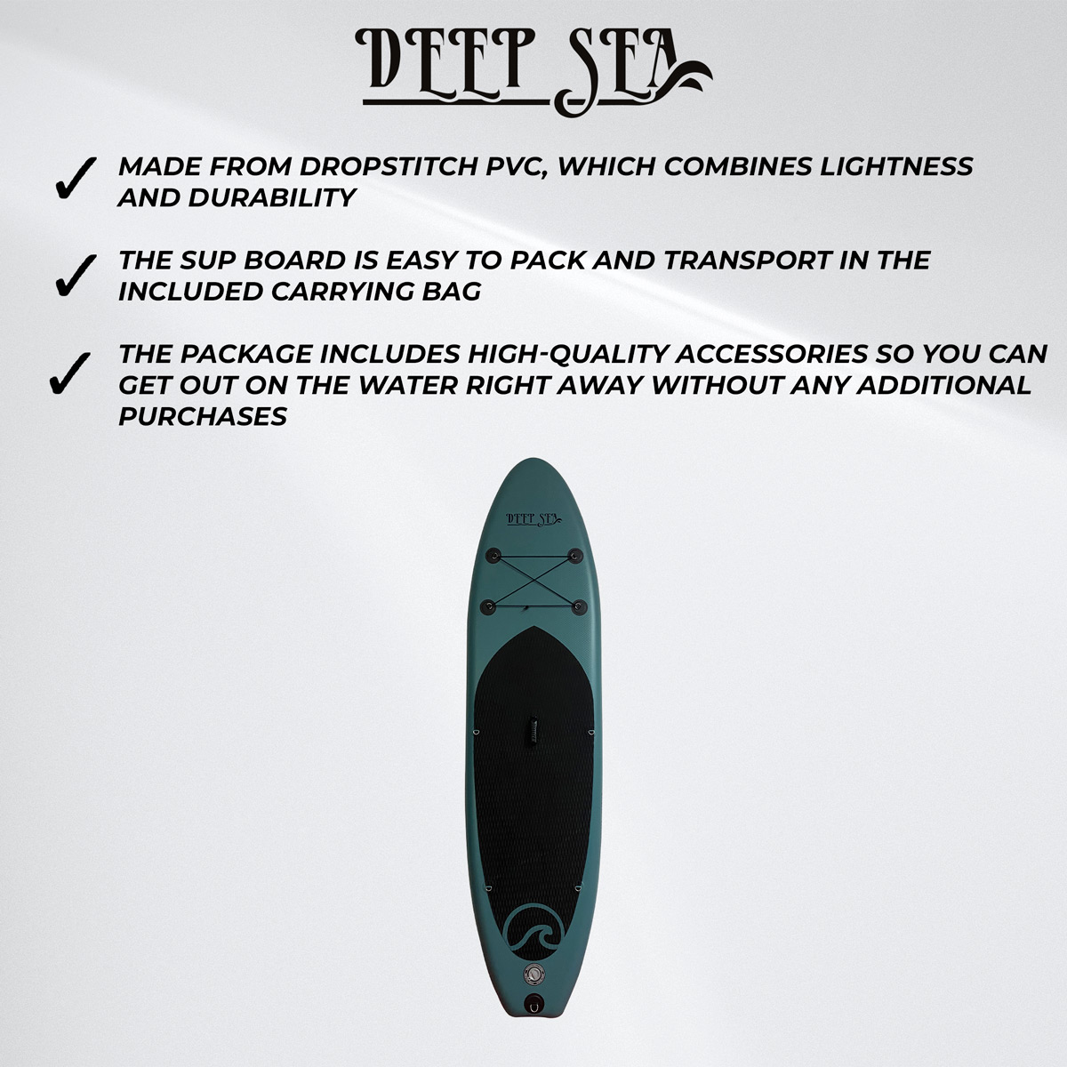 Deep Sea SUP Board Set Kayak pro 300cm, Green