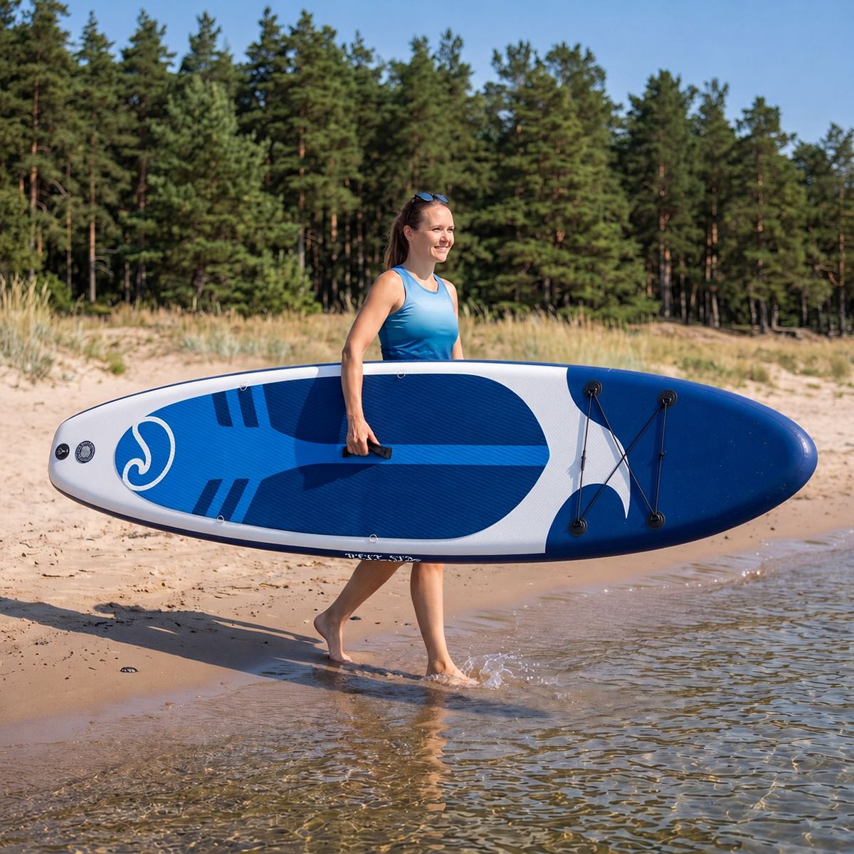 Deep Sea Zestaw deski SUP XXL 330cm, Niebiesko-Biały
