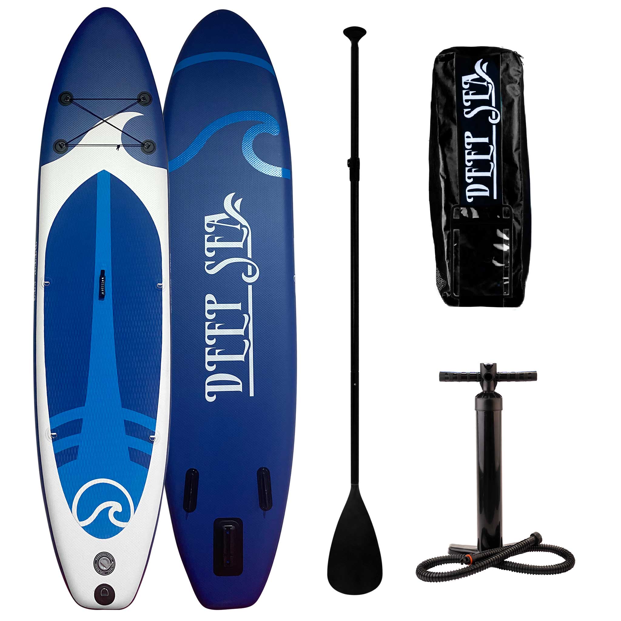 Deep Sea SUP Dēlis Komplekts XXL 330cm, Zils-Balts