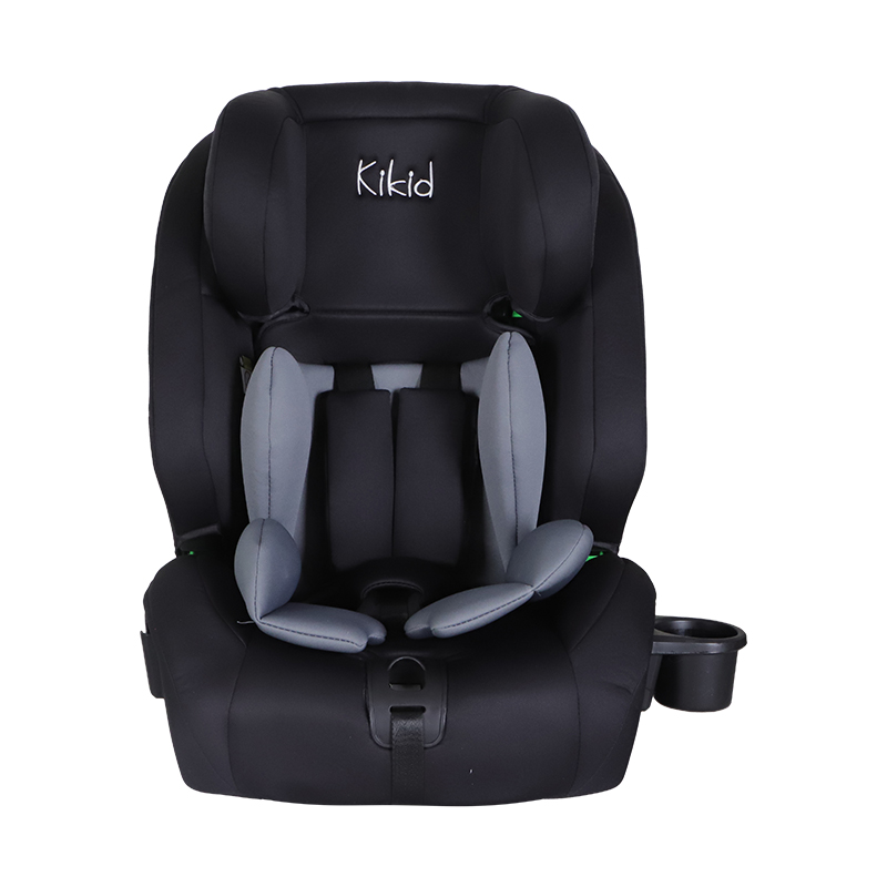 Kikid Premium Autokrēsls 76-150cm i-Size ISOFIX R129, melns-pelēks