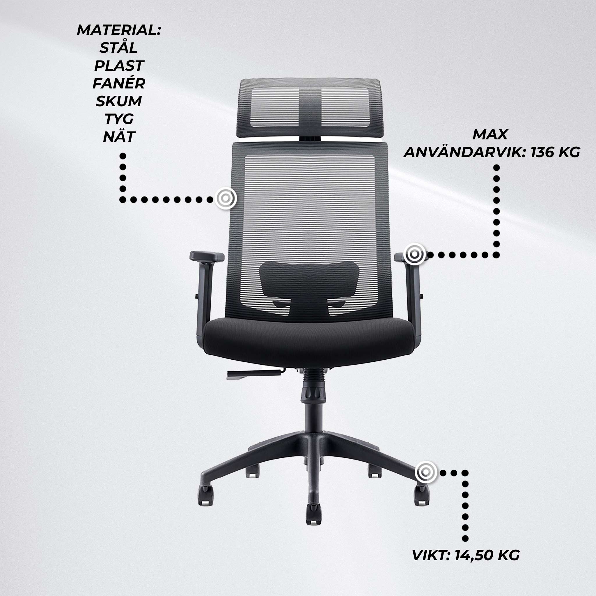 Lykke Kontorsstol Comfort