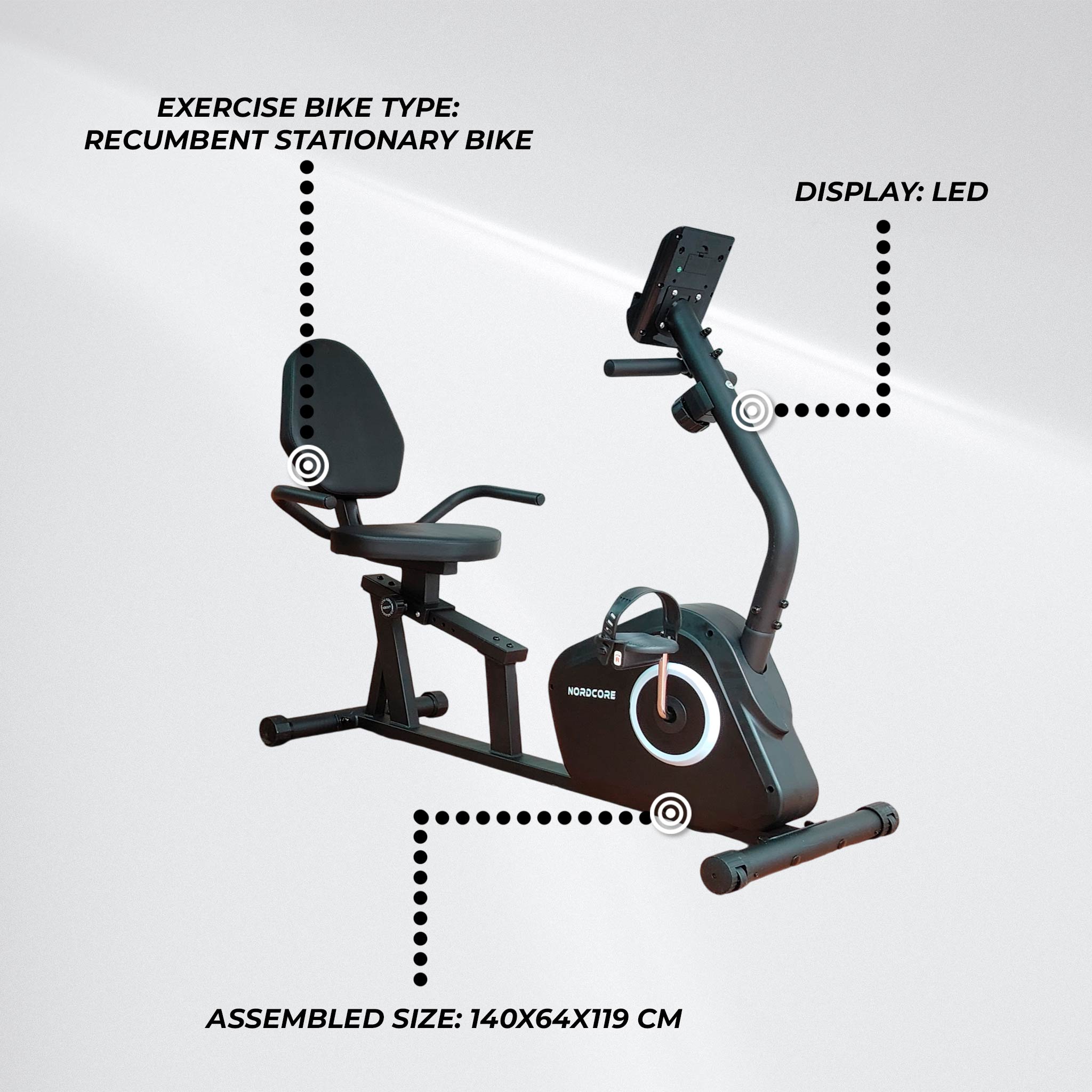 Nordcore Recumbent Bike 500