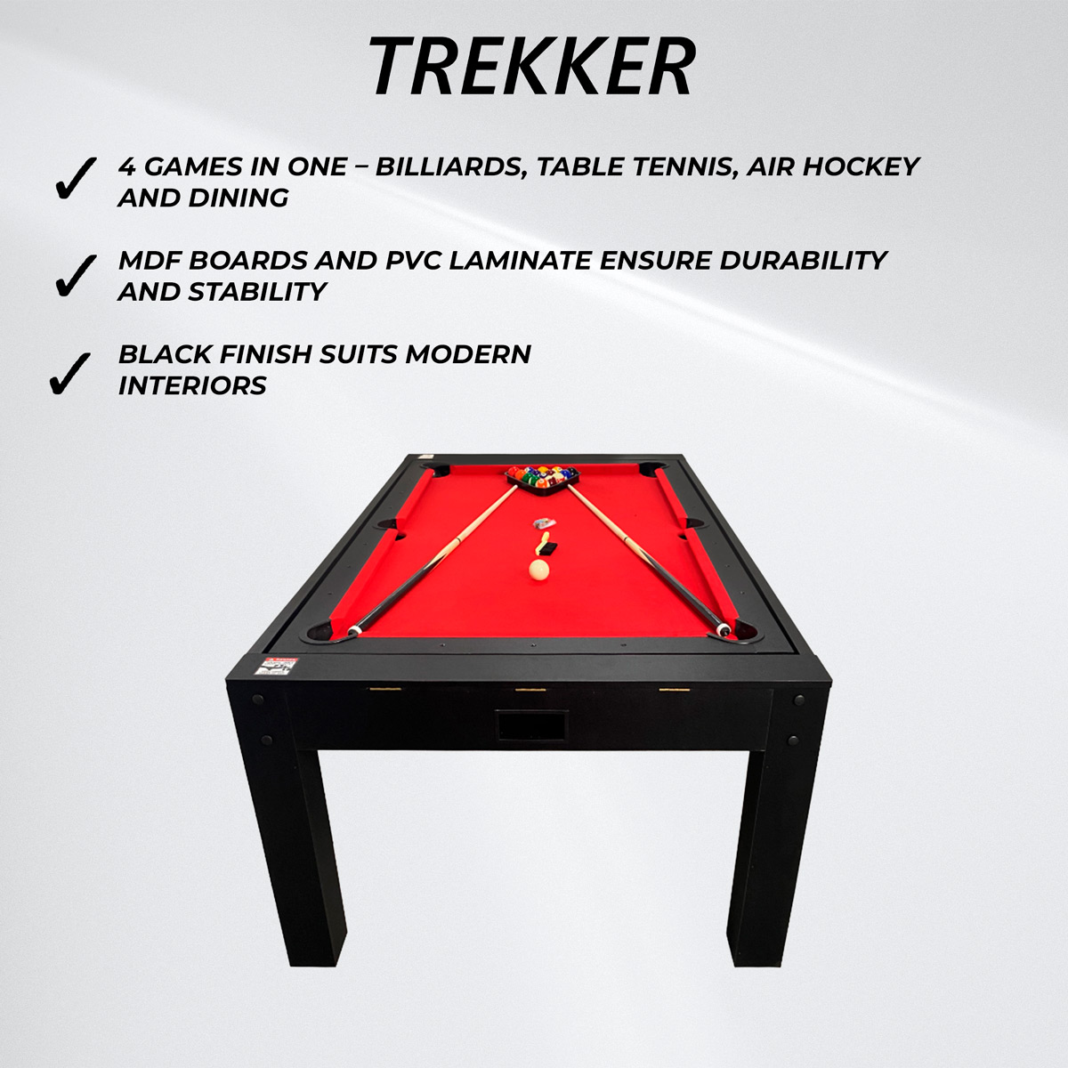 Nordcore Pool table 8` 4-IN-1