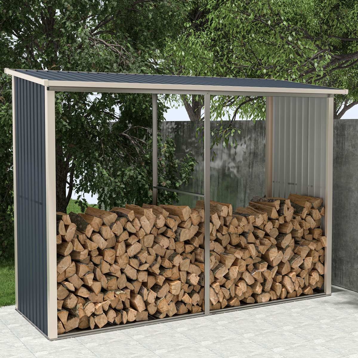 Fornorth Przechowywanie Drewna 302x119x190cm (3.60m2)
