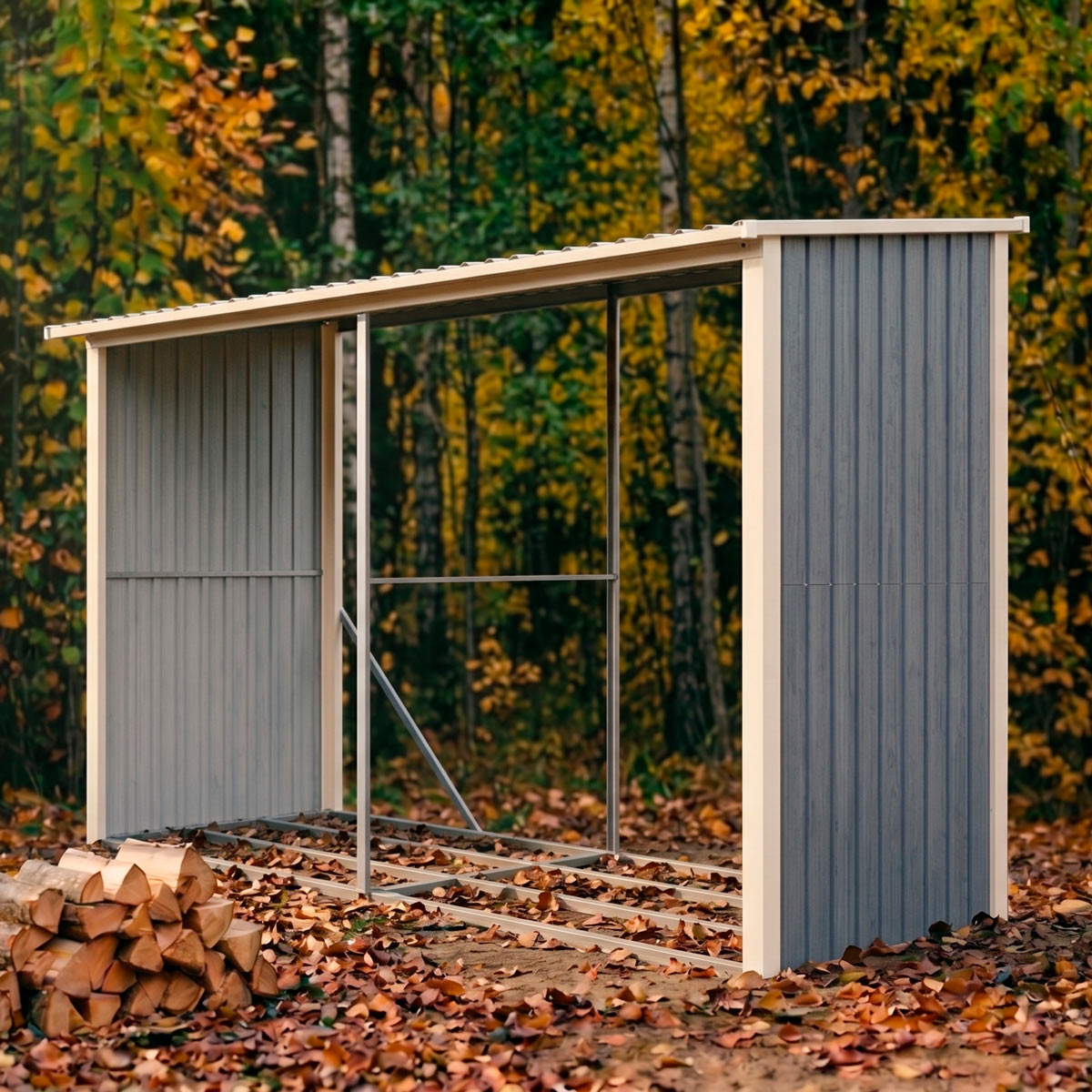 Fornorth Przechowywanie Drewna 302x119x190cm (3.60m2)