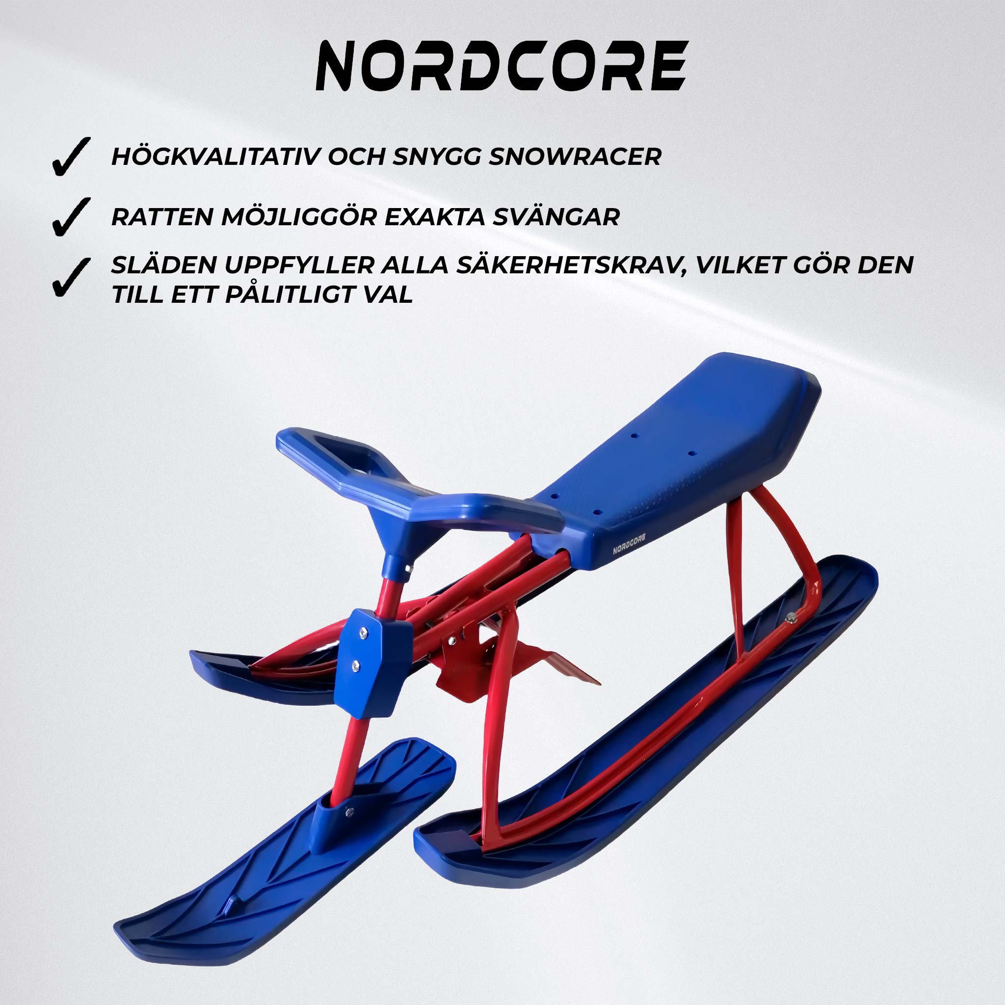 Nordcore Bob med fotbroms Racer, Blå