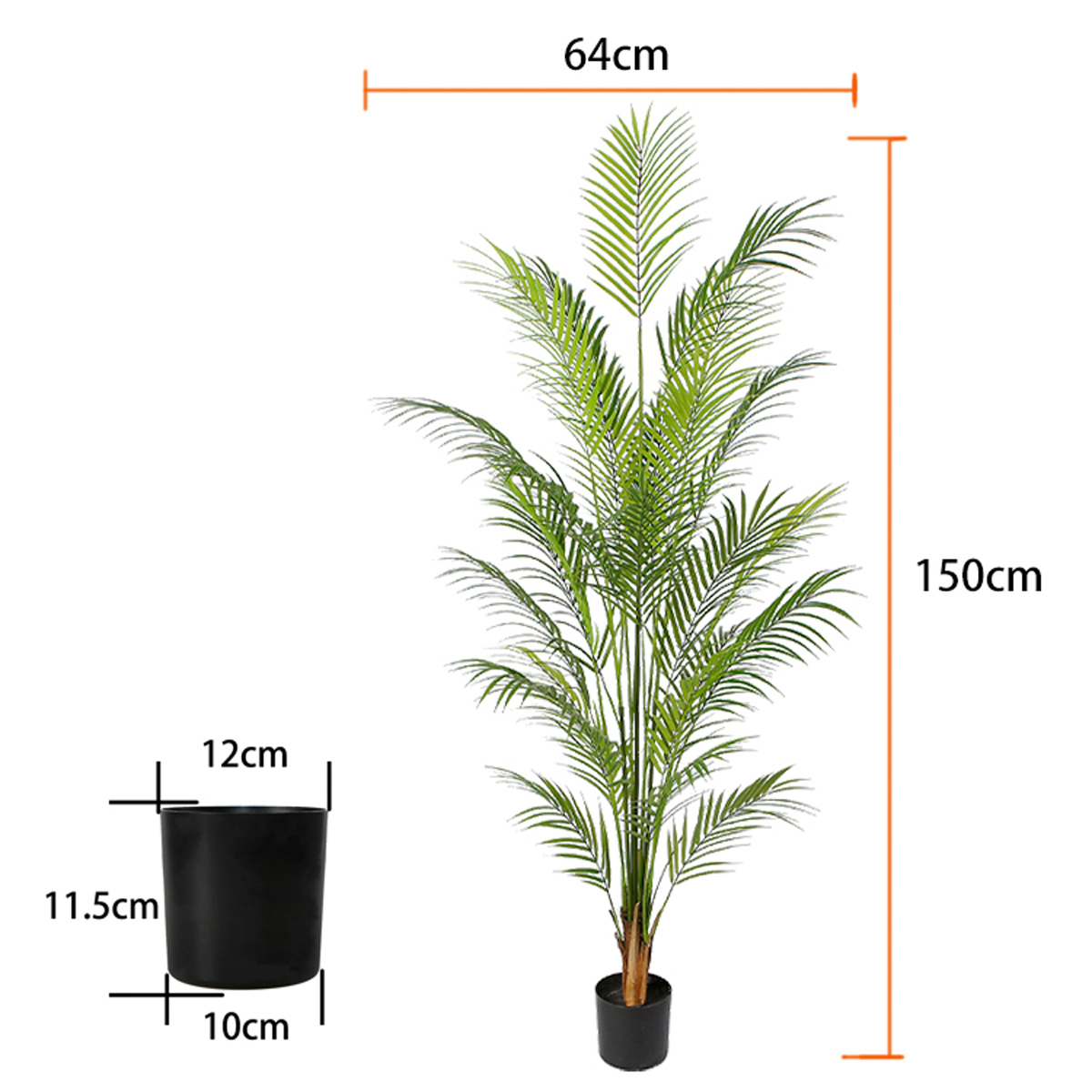 Lykke Konstväxt Areca Palm 150cm