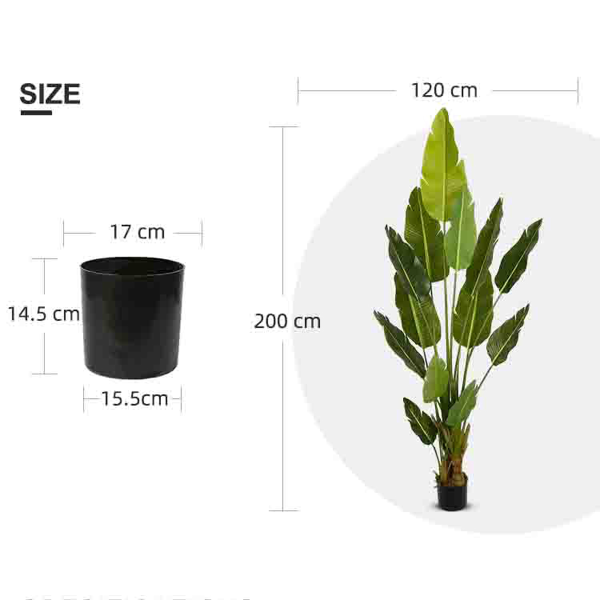Lykke Konstväxt Bird of Paradise 200cm