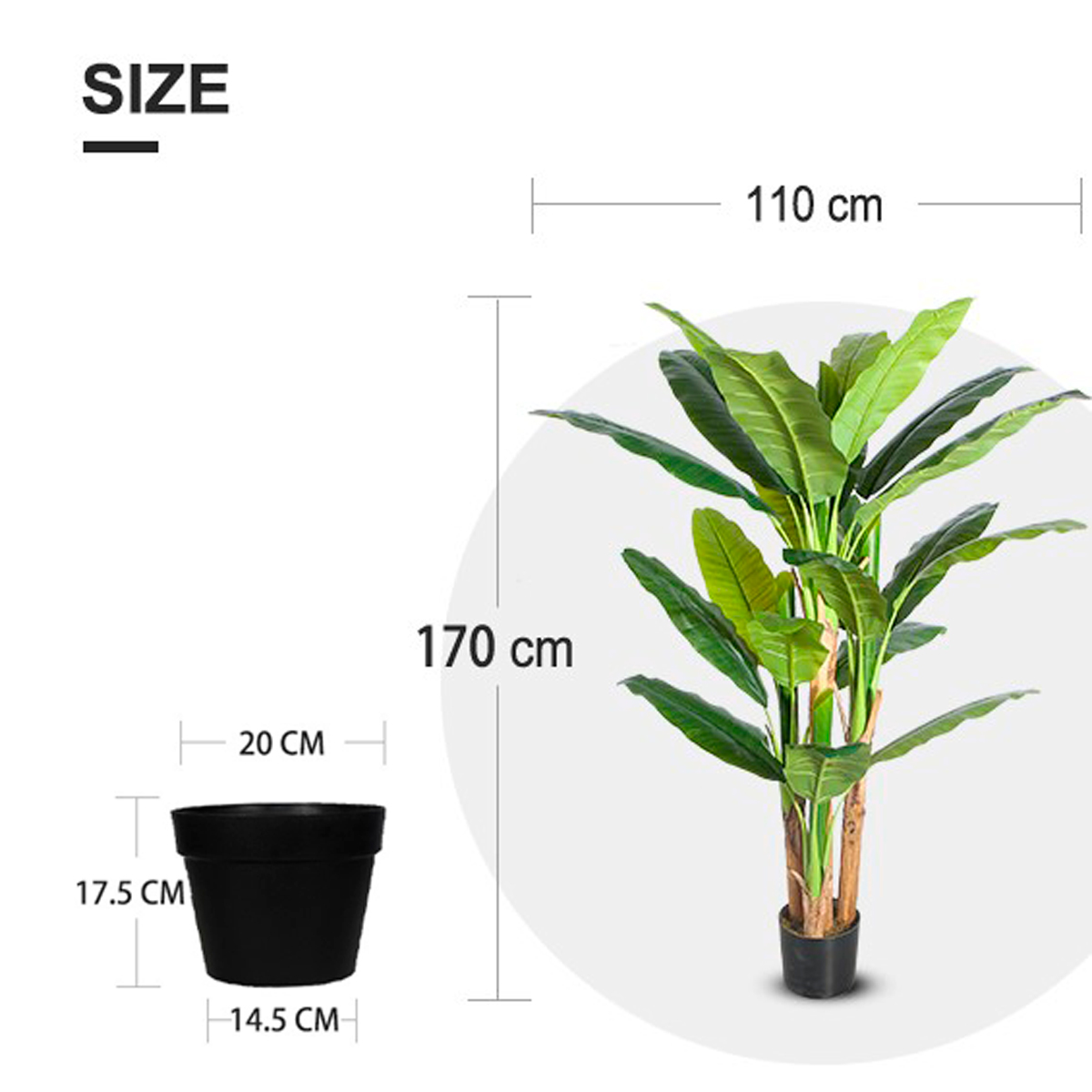 Lykke Konstväxt Banana Tree 170cm