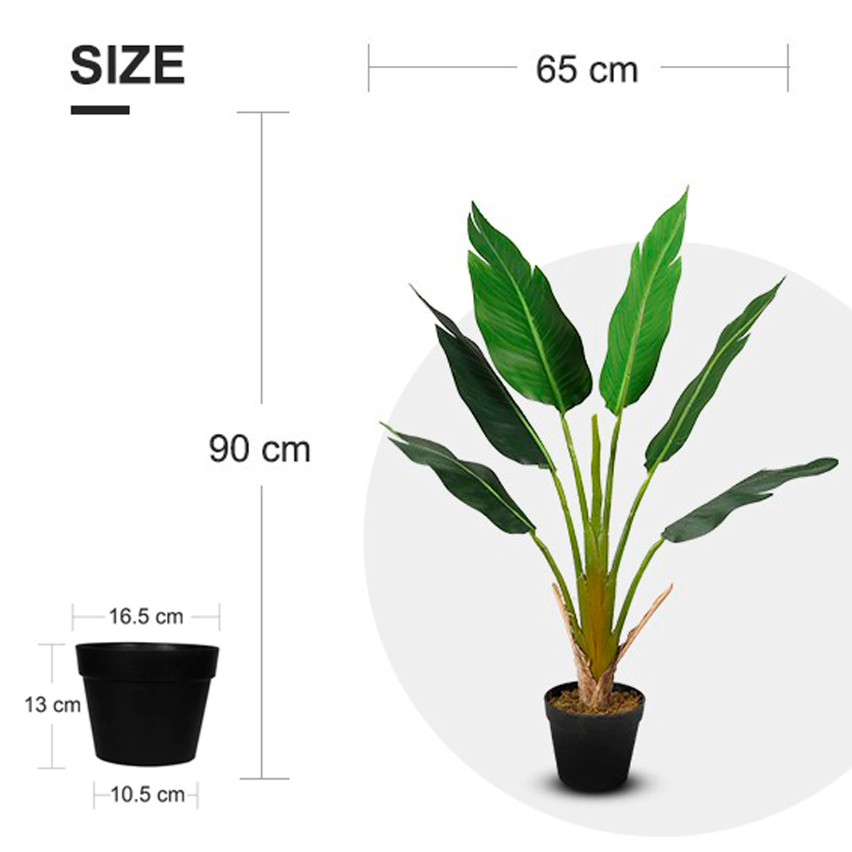 Lykke Konstväxt Strelitzia Tree 90cm