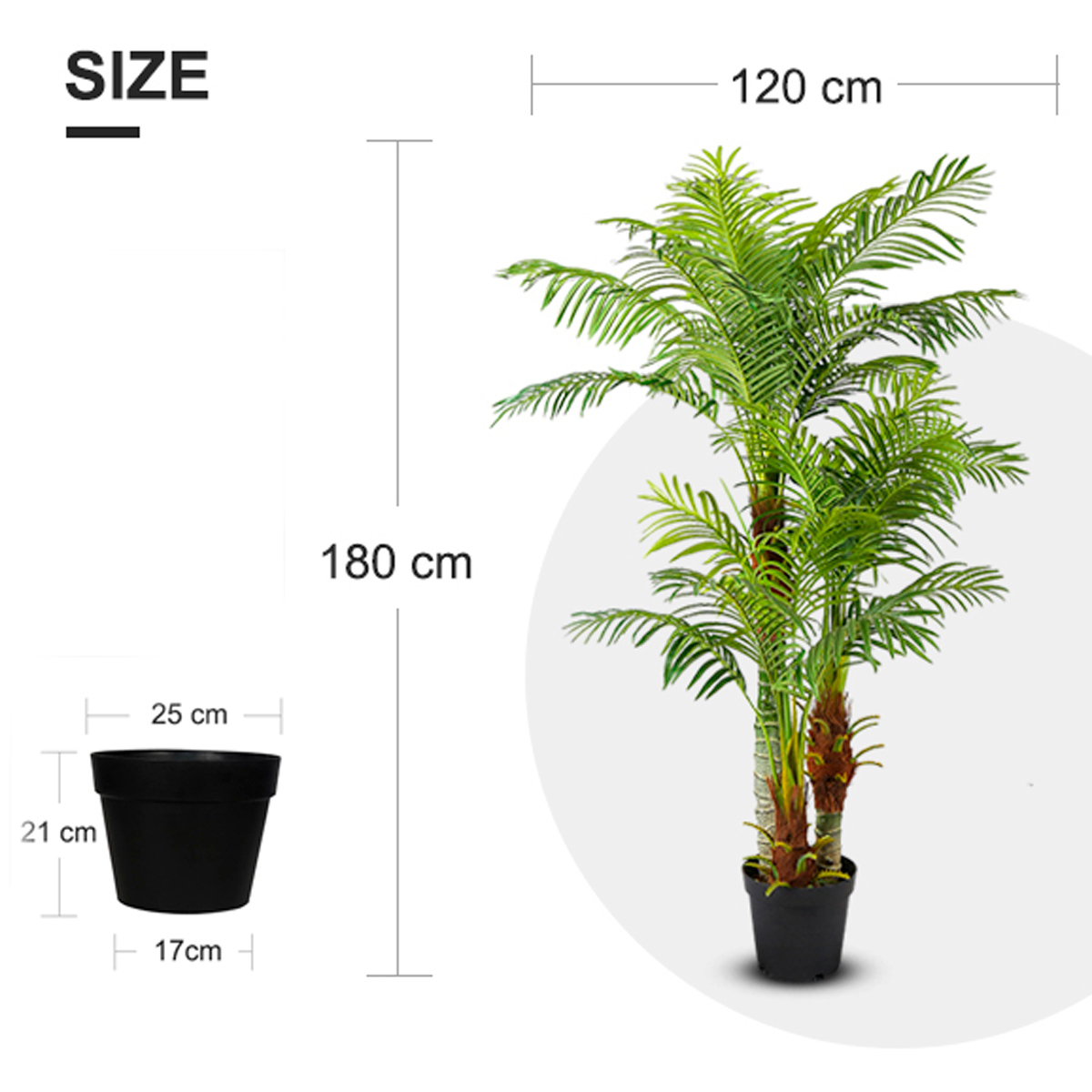 Lykke Konstväxt Areca Palm 180cm
