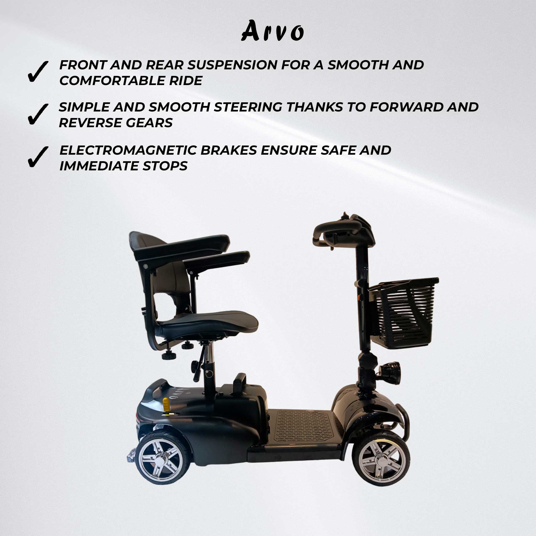 Arvo Mobility Scooter P100 Black