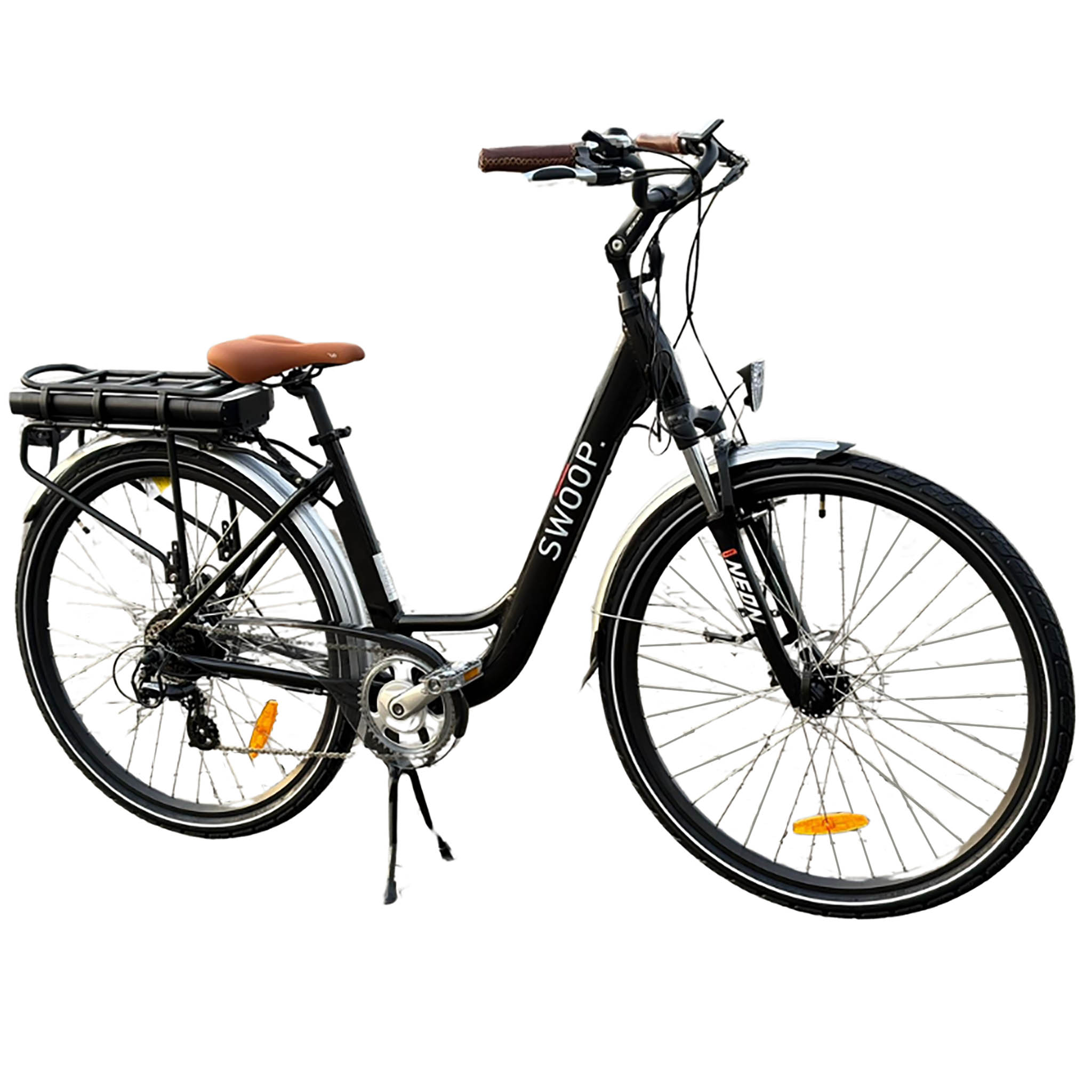 Swoop Elektriskais Velosipēds Pilsētai, sievietēm, 28", Melns