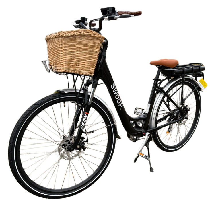 Swoop Elektriskais Velosipēds Pilsētai, sievietēm, 28", Melns