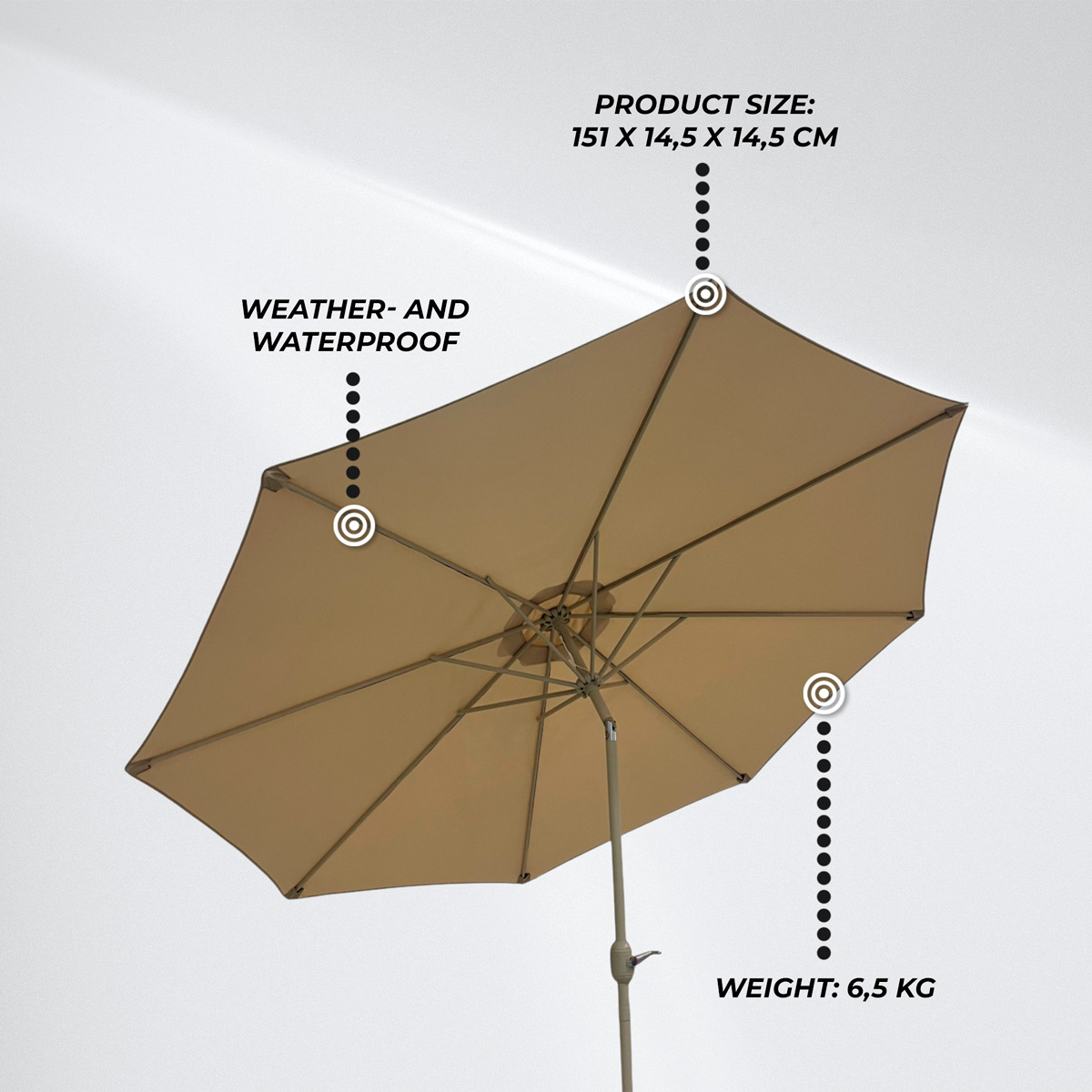 Lykke Parasol Saga, beige