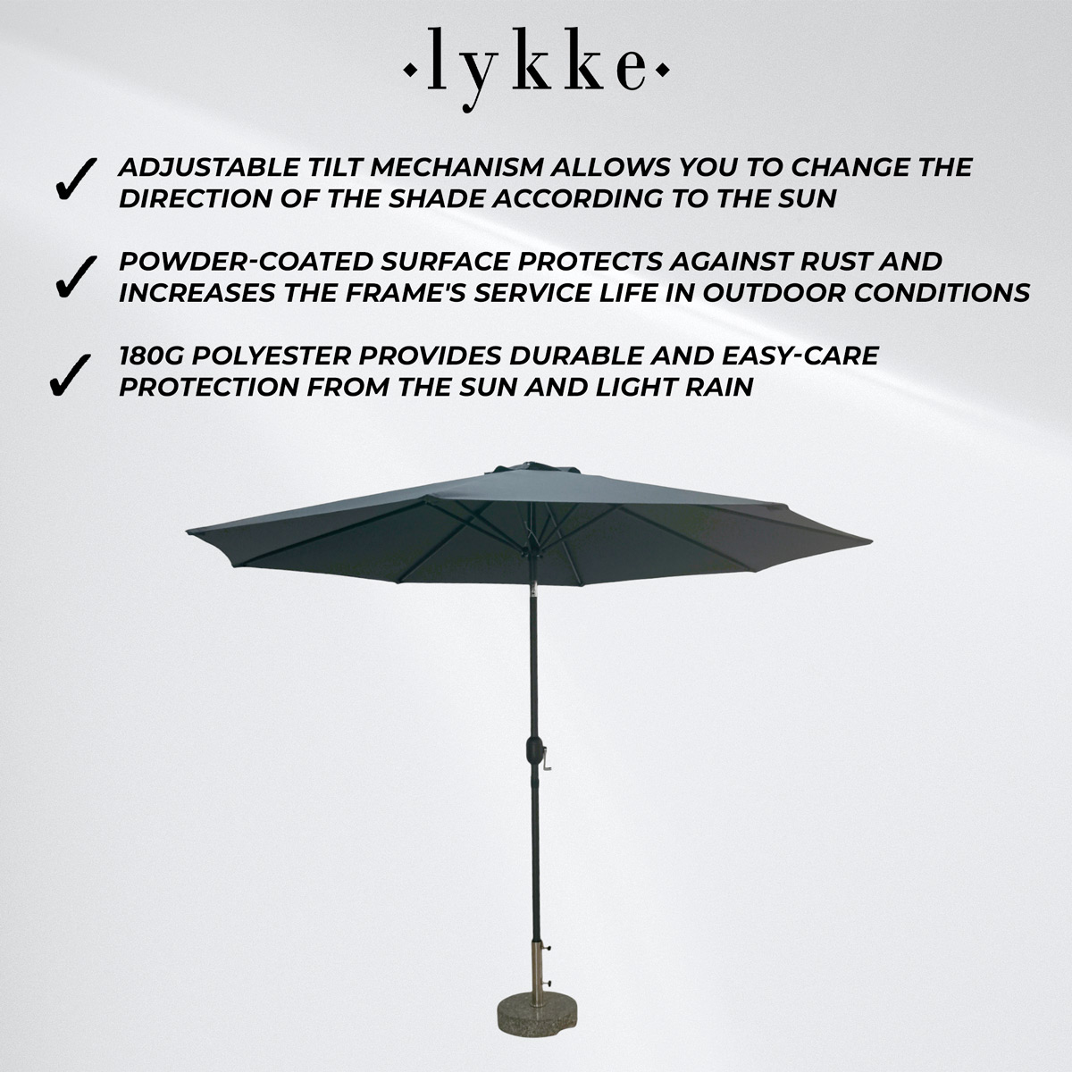 Lykke Parasol Saga, dark gray