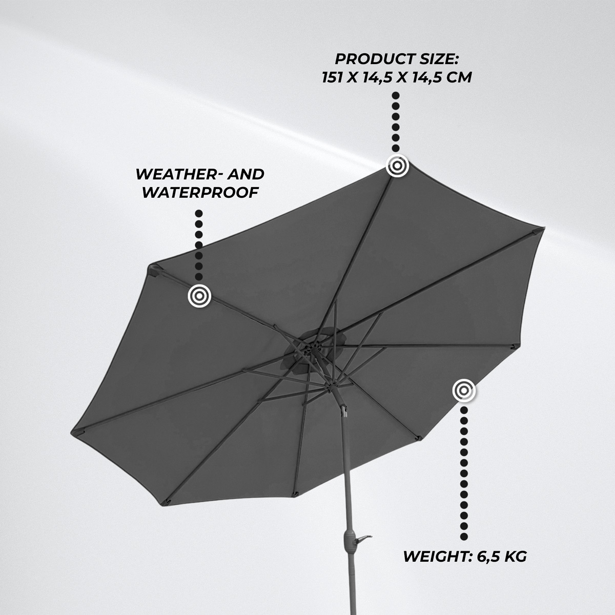 Lykke Parasol Saga, dark gray