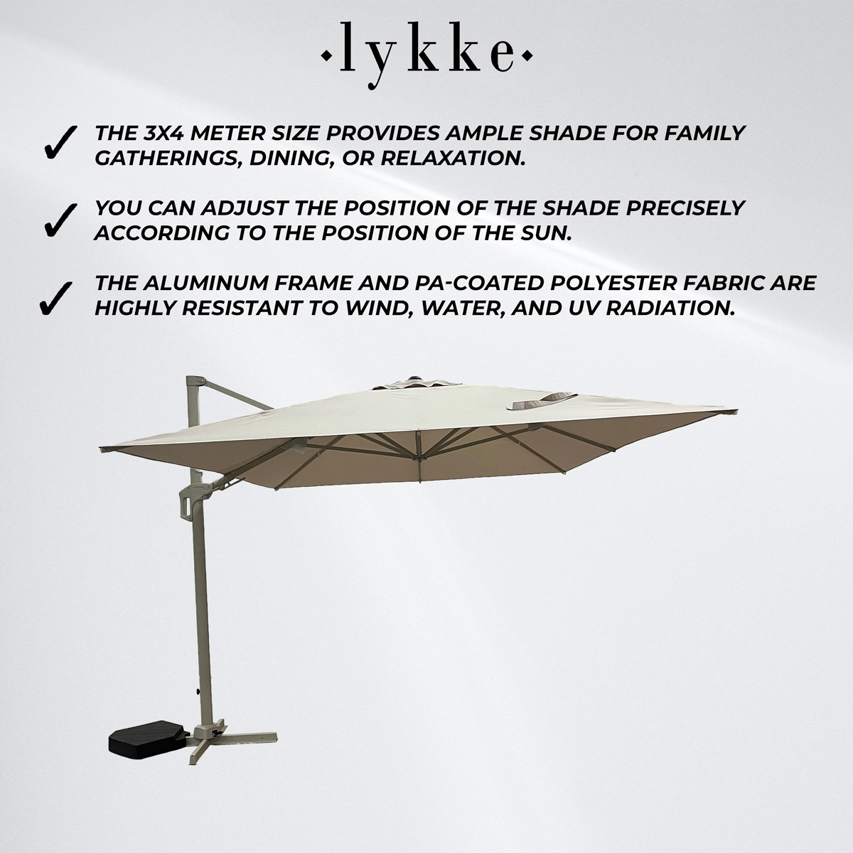 Lykke Parasol Nordlys, beige