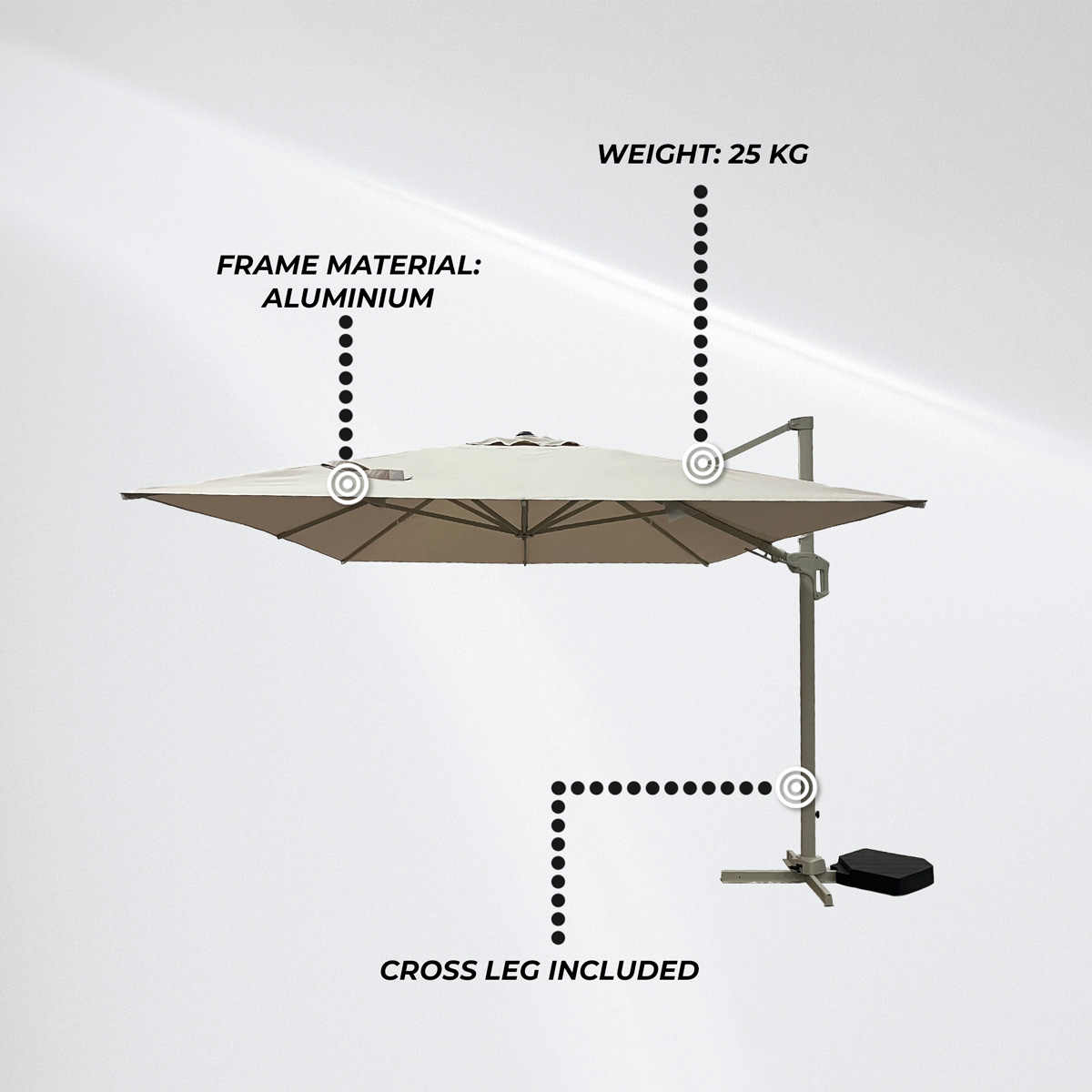 Lykke Parasol Nordlys, beige