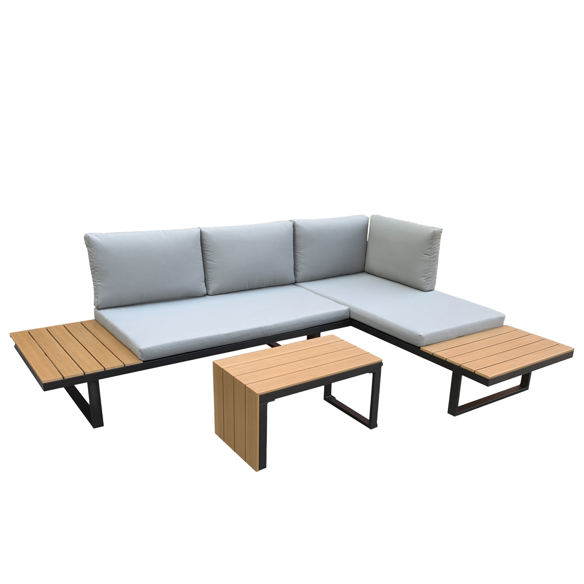 Lykke Patio conversation set Sundsvall, black