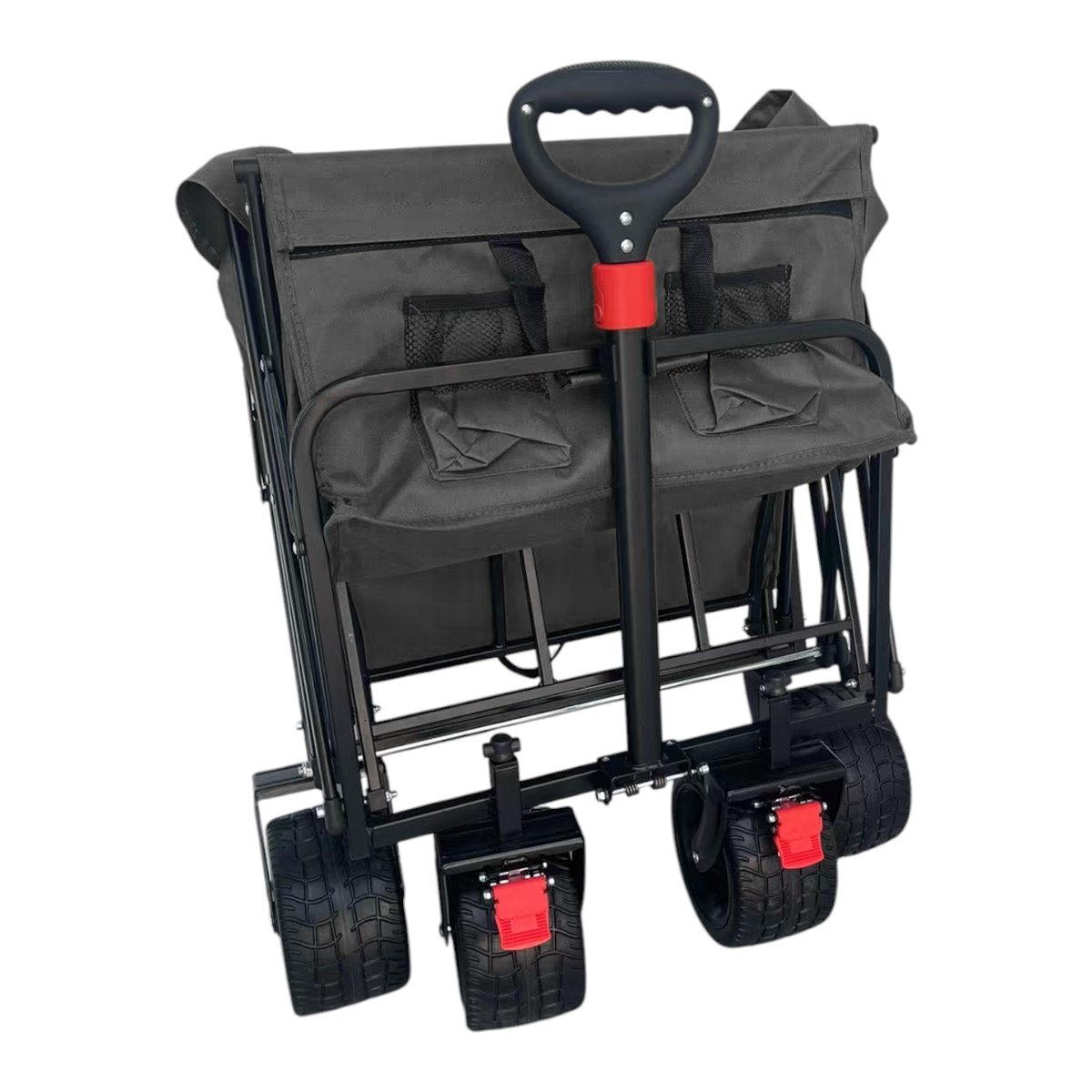 Fornorth Chariot de Jardin 115x61x105cm 100kg, noir