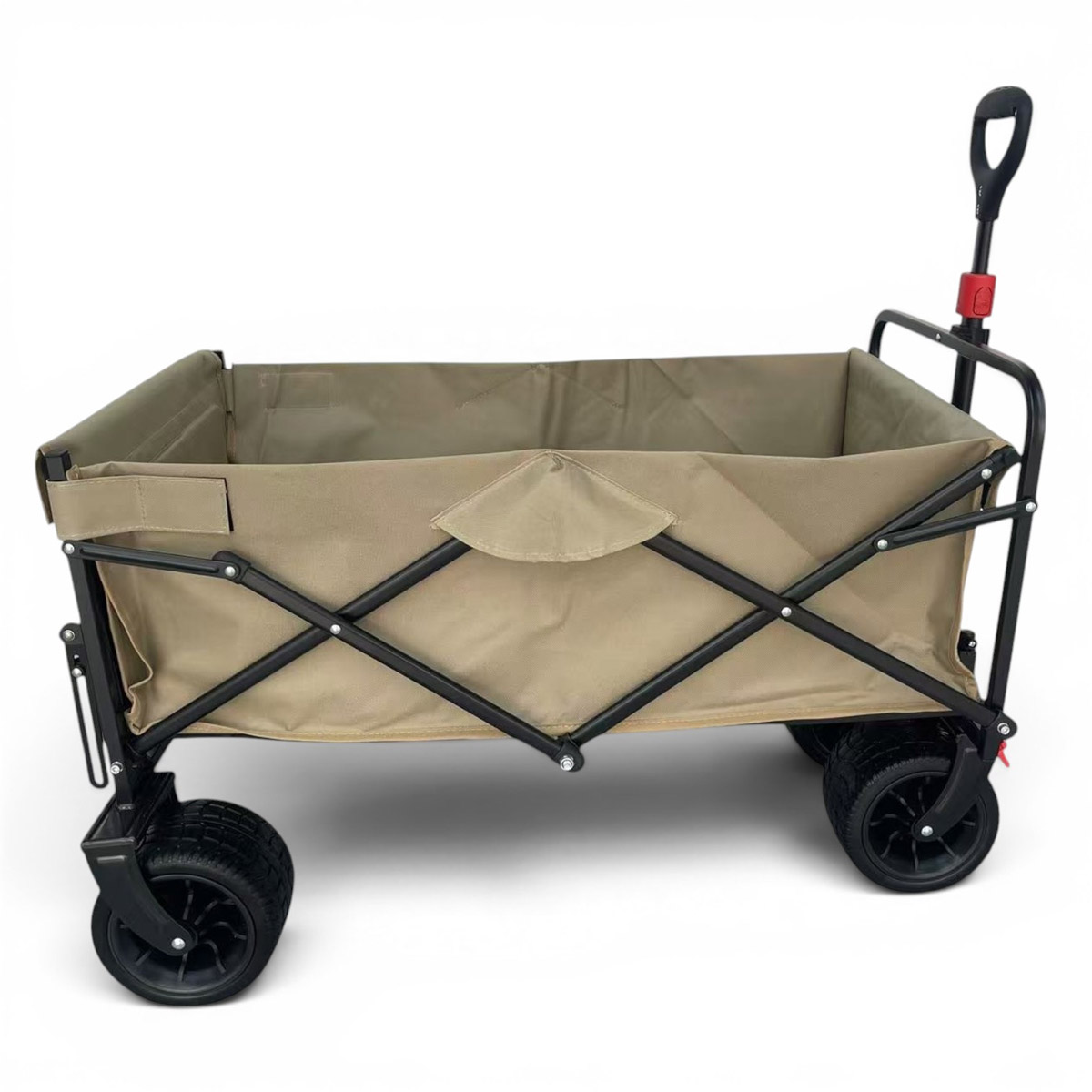 Fornorth Wózek Ogrodowy 115x61x105cm 100kg, beżowy