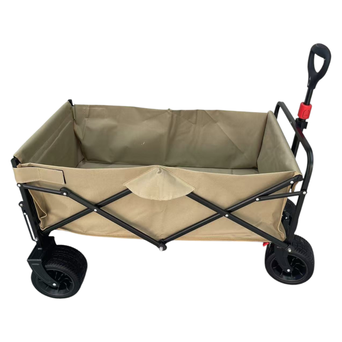 Fornorth Chariot de jardin 115x61x105cm 100kg, beige