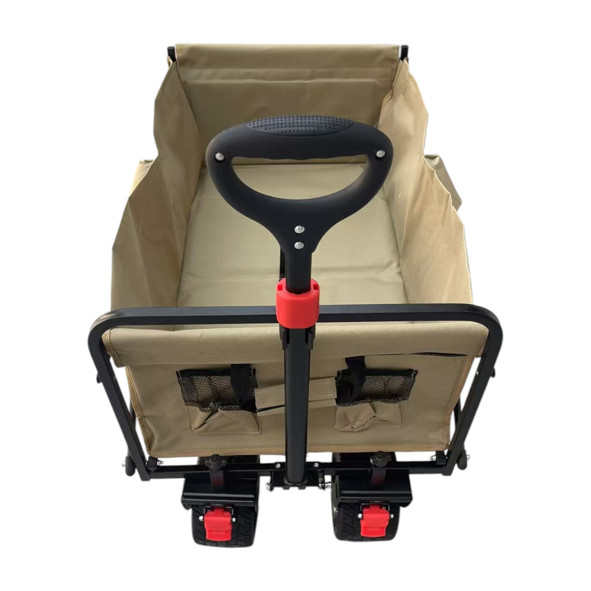 Fornorth Chariot de jardin 115x61x105cm 100kg, beige
