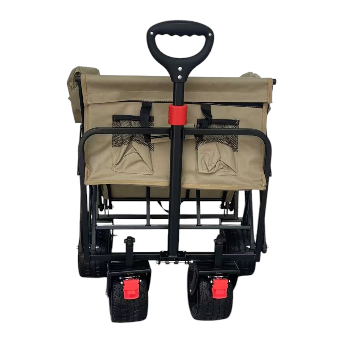 Fornorth Chariot de jardin 115x61x105cm 100kg, beige