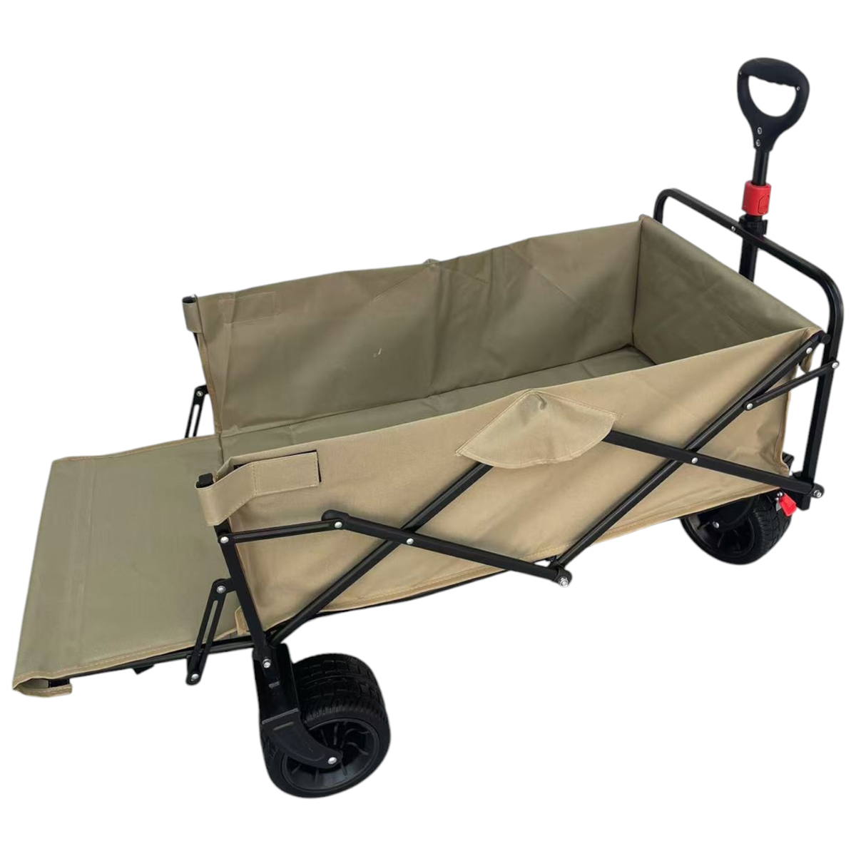 Fornorth Chariot de jardin 115x61x105cm 100kg, beige