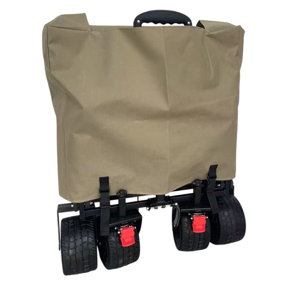 Fornorth Chariot de jardin 115x61x105cm 100kg, beige