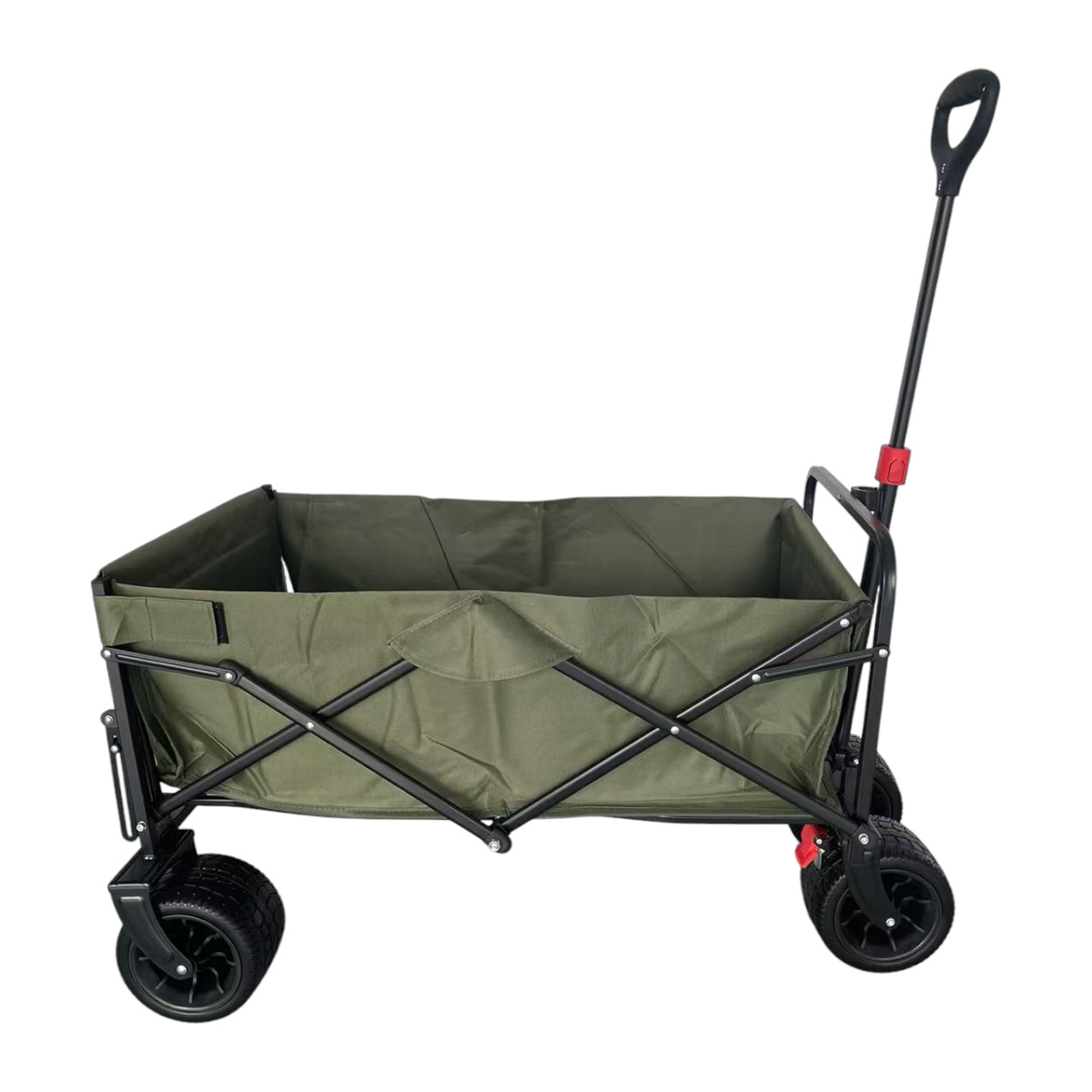 Fornorth Chariot de Jardin 115x61x105cm 100kg, olive