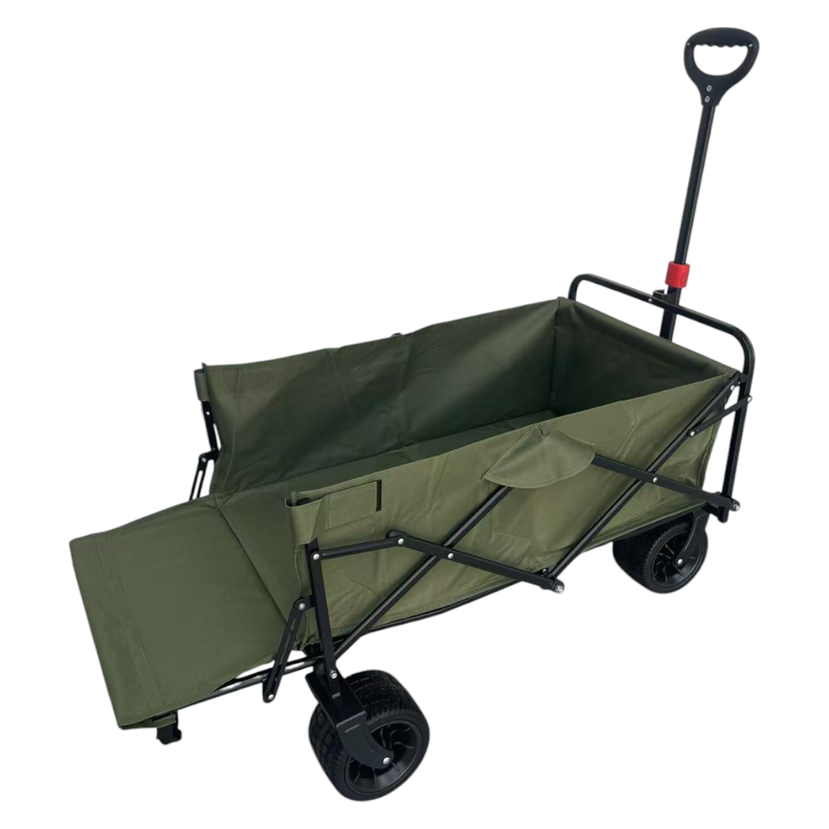 Fornorth Trädgårdsvagn 115x61x105cm 100kg, oliv