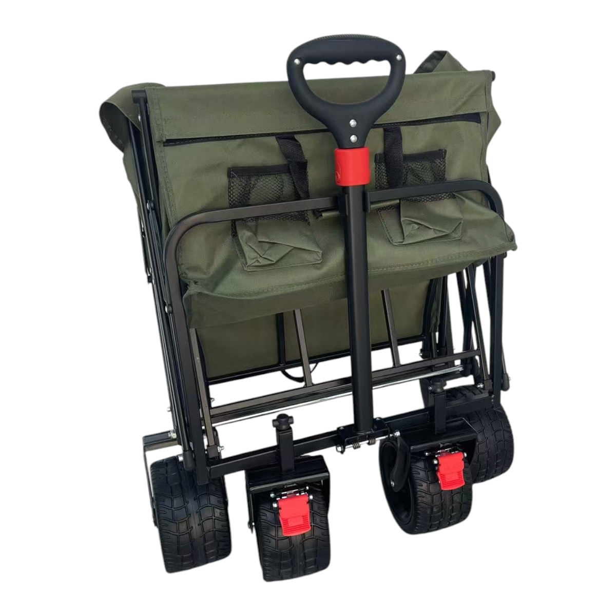 Fornorth Chariot de Jardin 115x61x105cm 100kg, olive