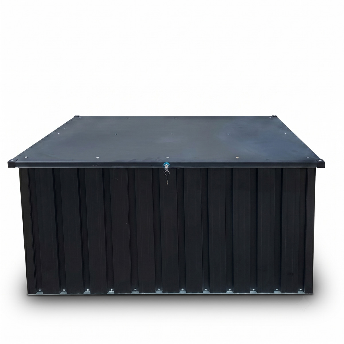 Fornorth Outdoor Aufbewahrungsbox 131x78x73cm 610L, Schwarz