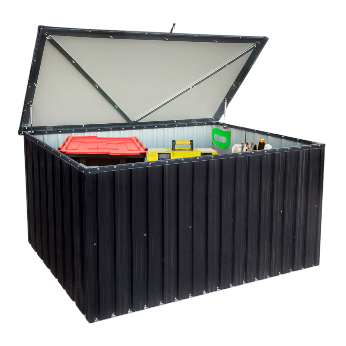 Fornorth Outdoor Aufbewahrungsbox 183x88x94cm 1303L, Schwarz