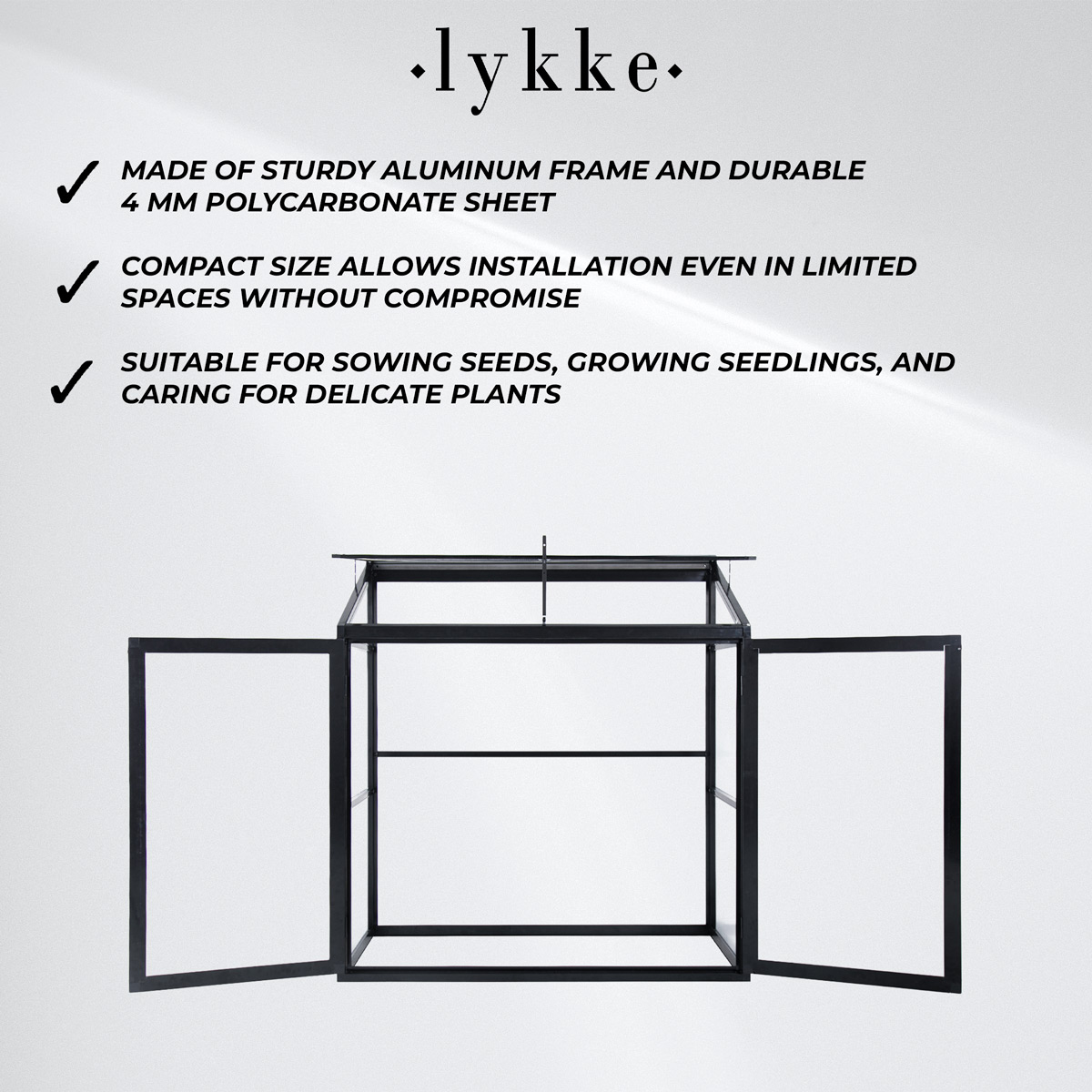 Lykke Mini Greenhouse Havsvik 130x55x140cm