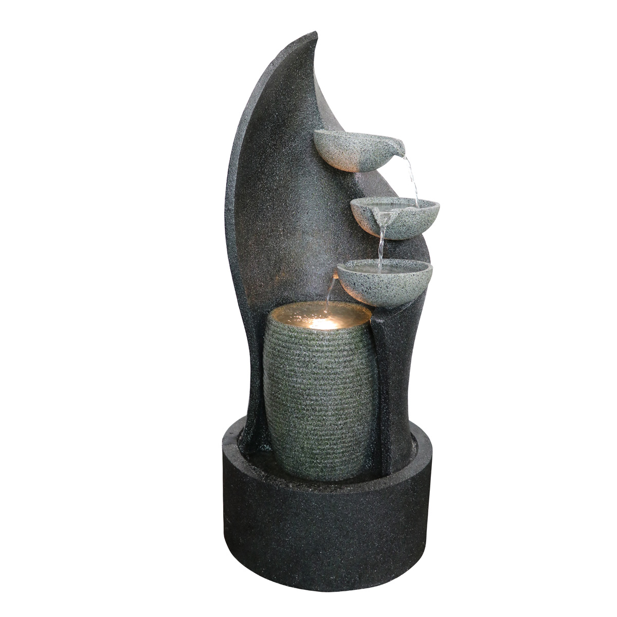 Lykke Springbrunnen Serenity mit LED-Lichtern