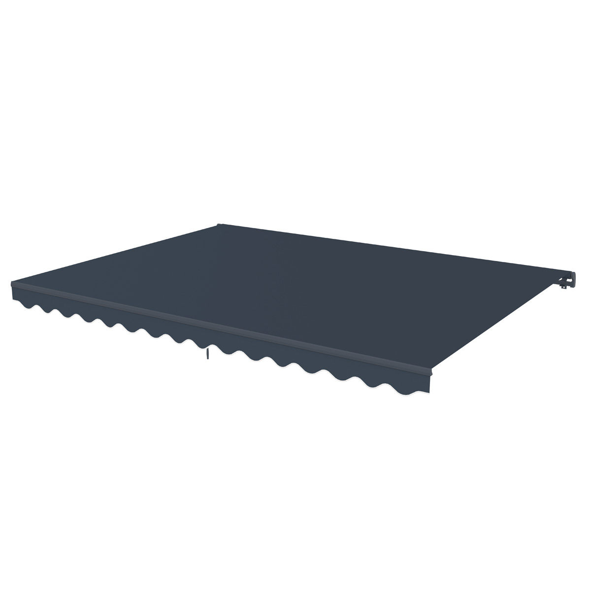 Lykke Store Banne 3,95x3 m, gris foncé
