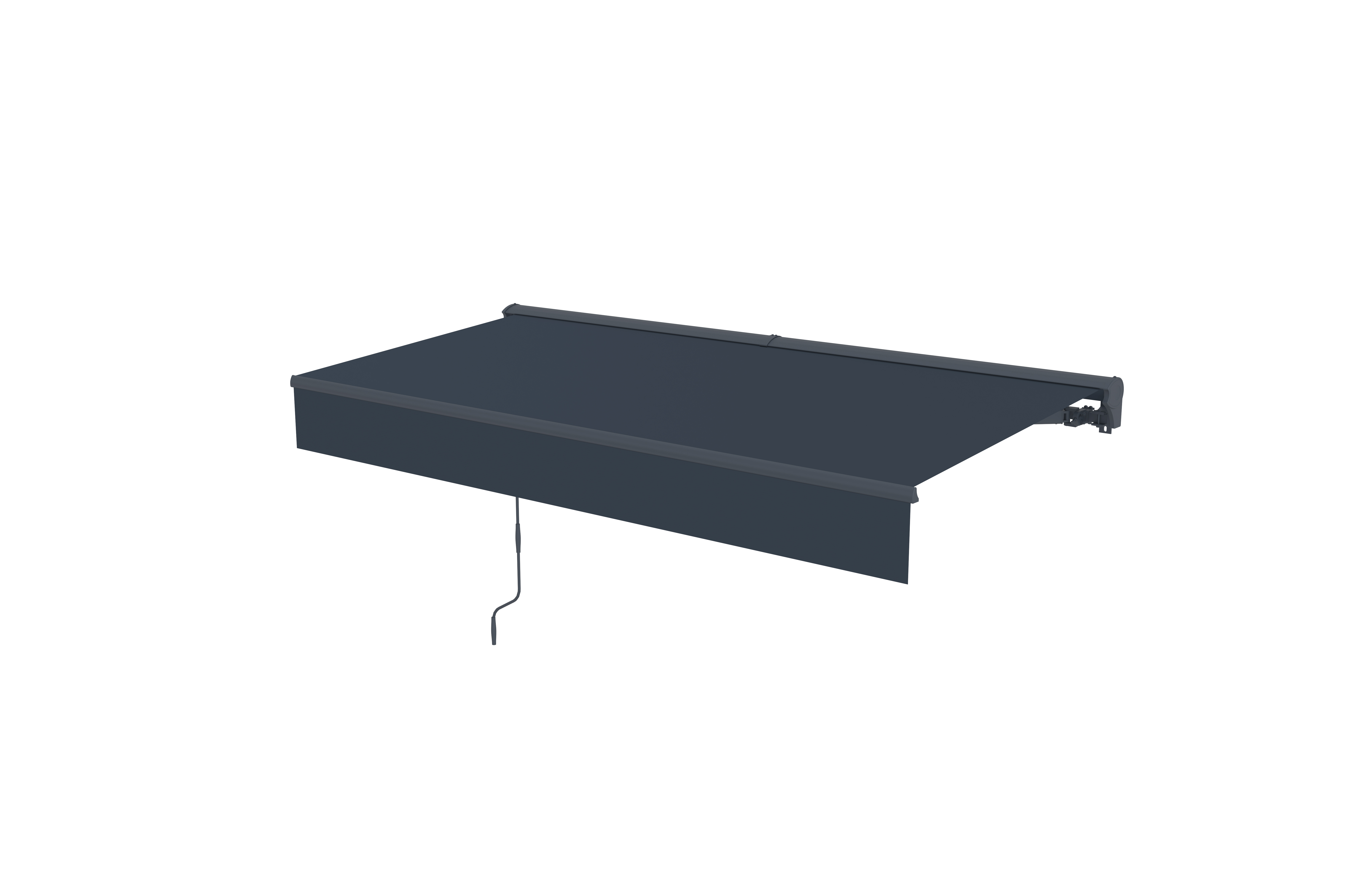 Store banne demi-cassette Lykke 2,95x2,5 m motorisé, gris foncé