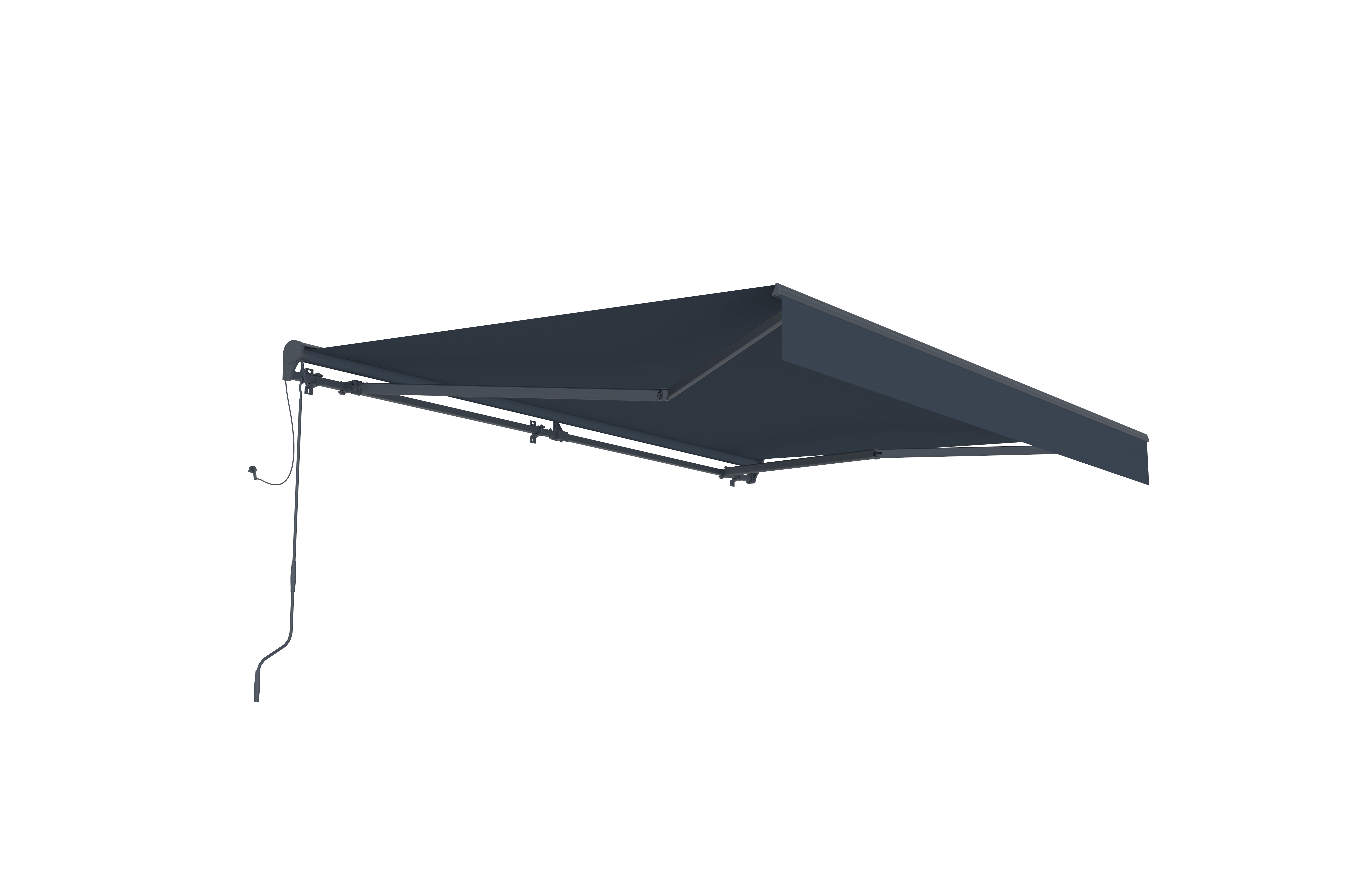 Lykke Half-Cassette Awning 3,95x3 m motorized, dark grey