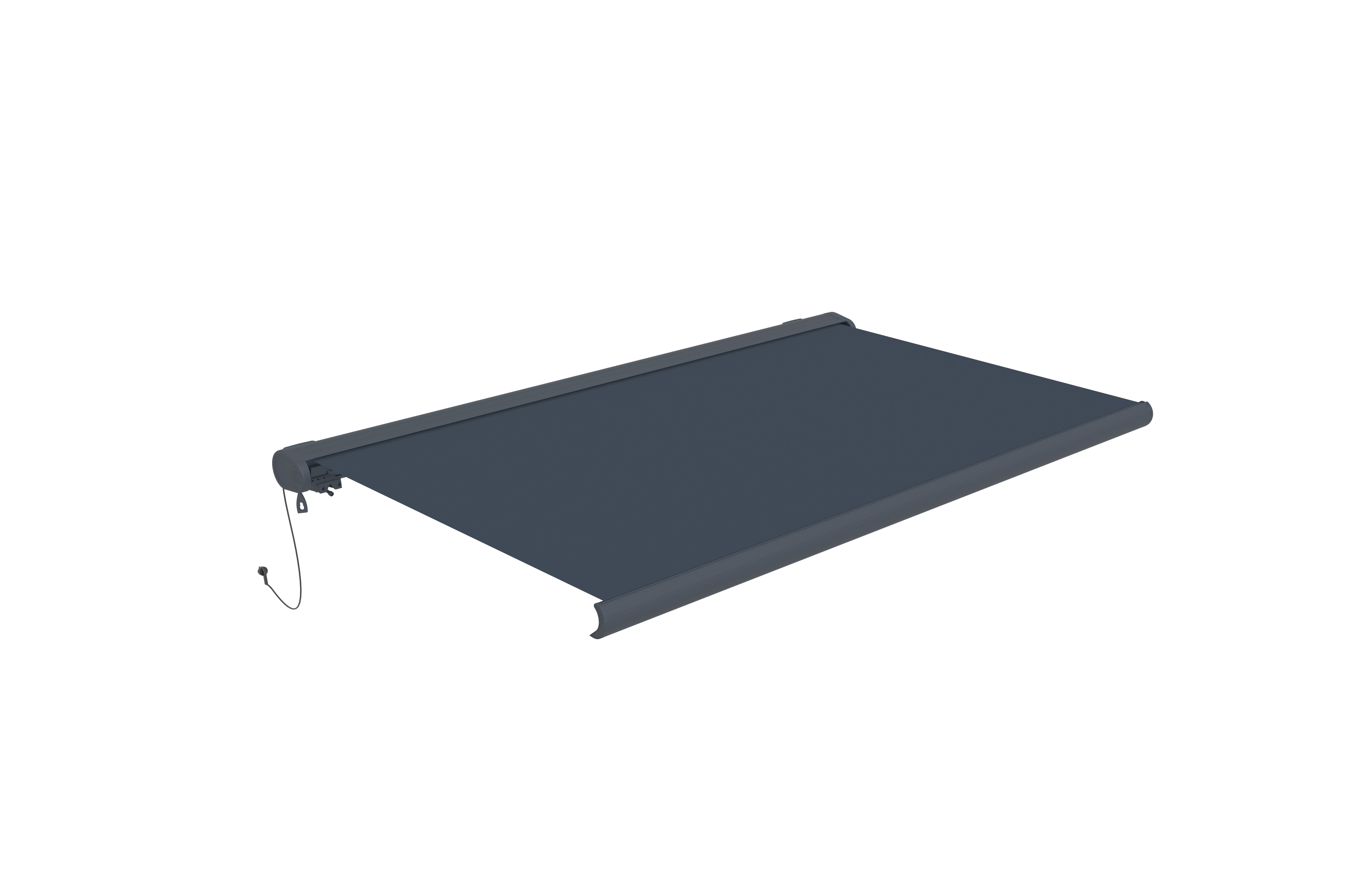 Lykke Vollkassetten-Markise 3x2,5 m, dunkelgrau