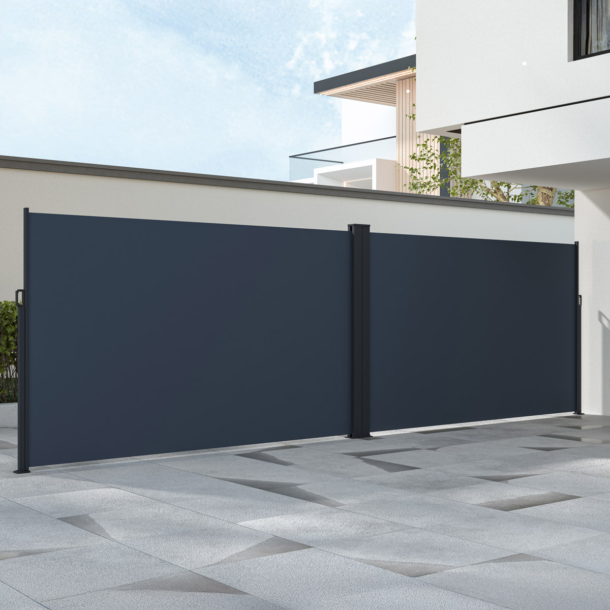 Lykke Sidomarkis 1,8x3 m(x2) dubbel, mörkgrå