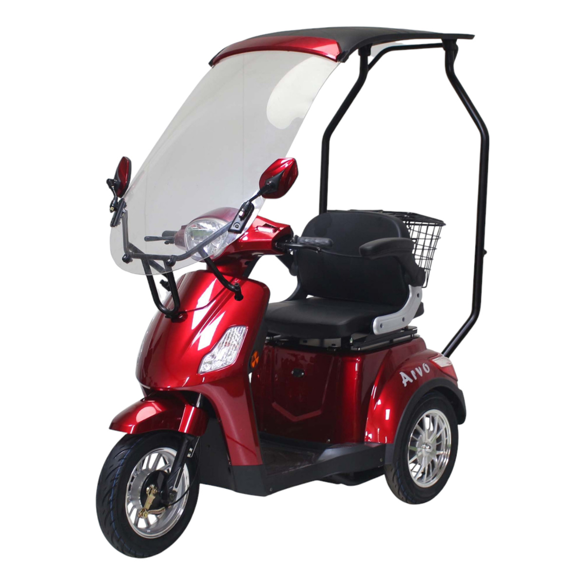 Arvo Mobilitātes Skūteris ar Nojumi P500 Sarkans