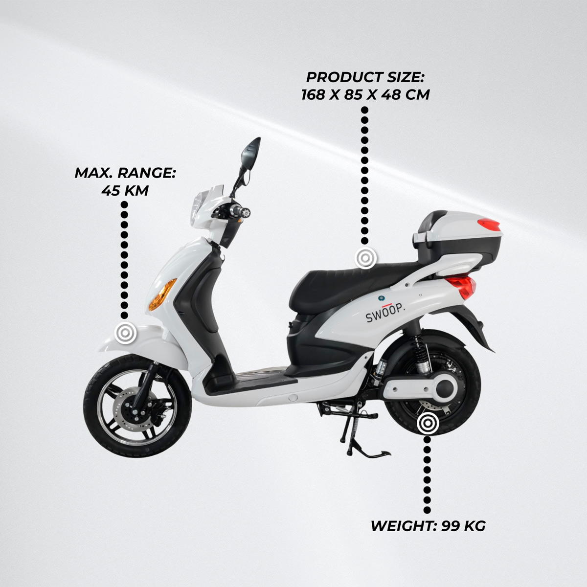 Swoop Electric Scooter City White