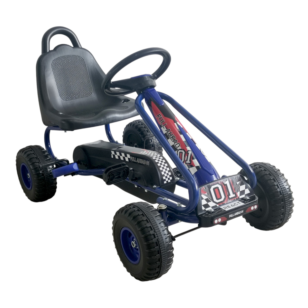 React Pedāļu Kartings Rally Blue